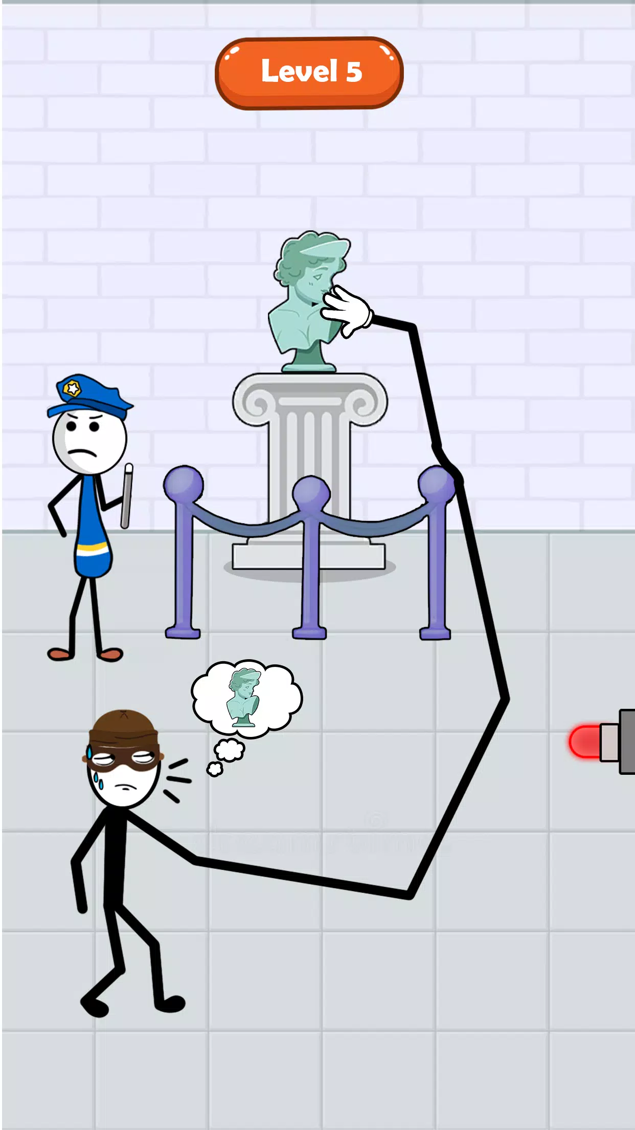 Stickman Thief Puzzle IQ Brain Screenshot5