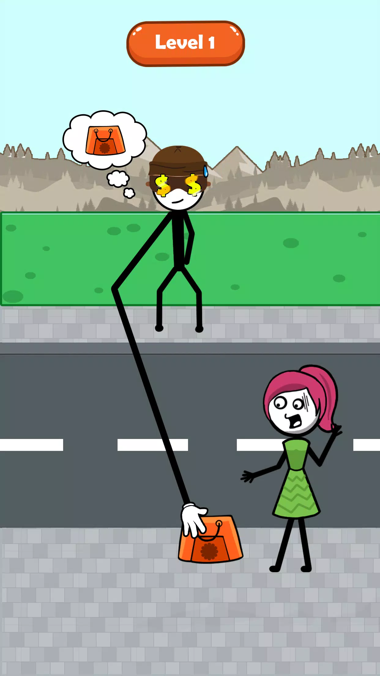 Stickman Thief Puzzle IQ Brain Screenshot1