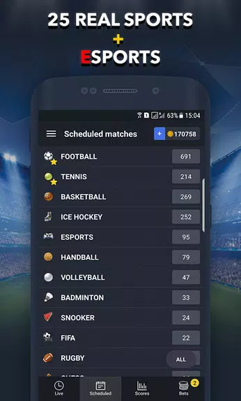 Sports Betting Game - BET UP Screenshot3