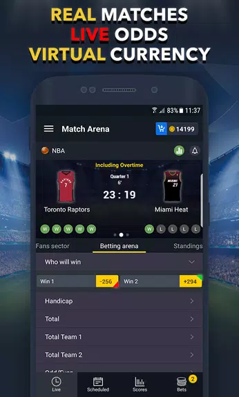 Sports Betting Game - BET UP Screenshot1
