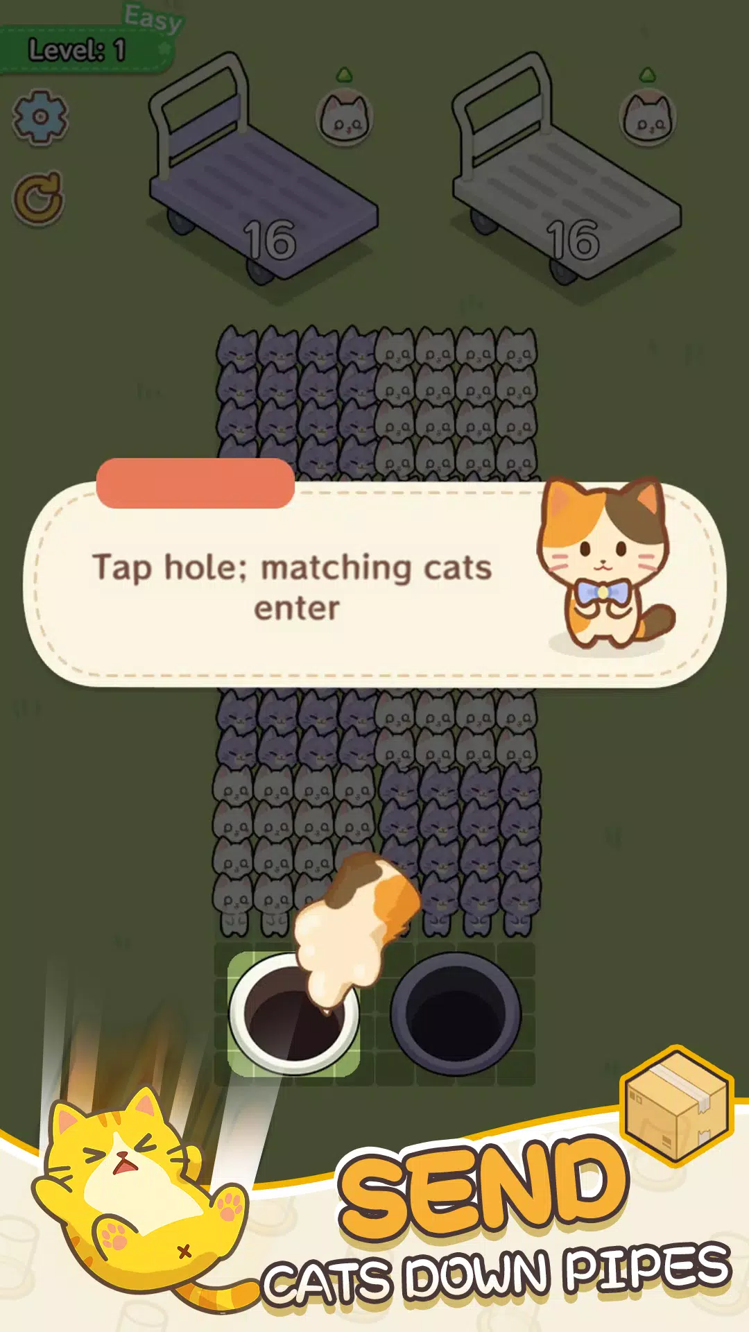 Pipe Cat: Color Sort Screenshot1