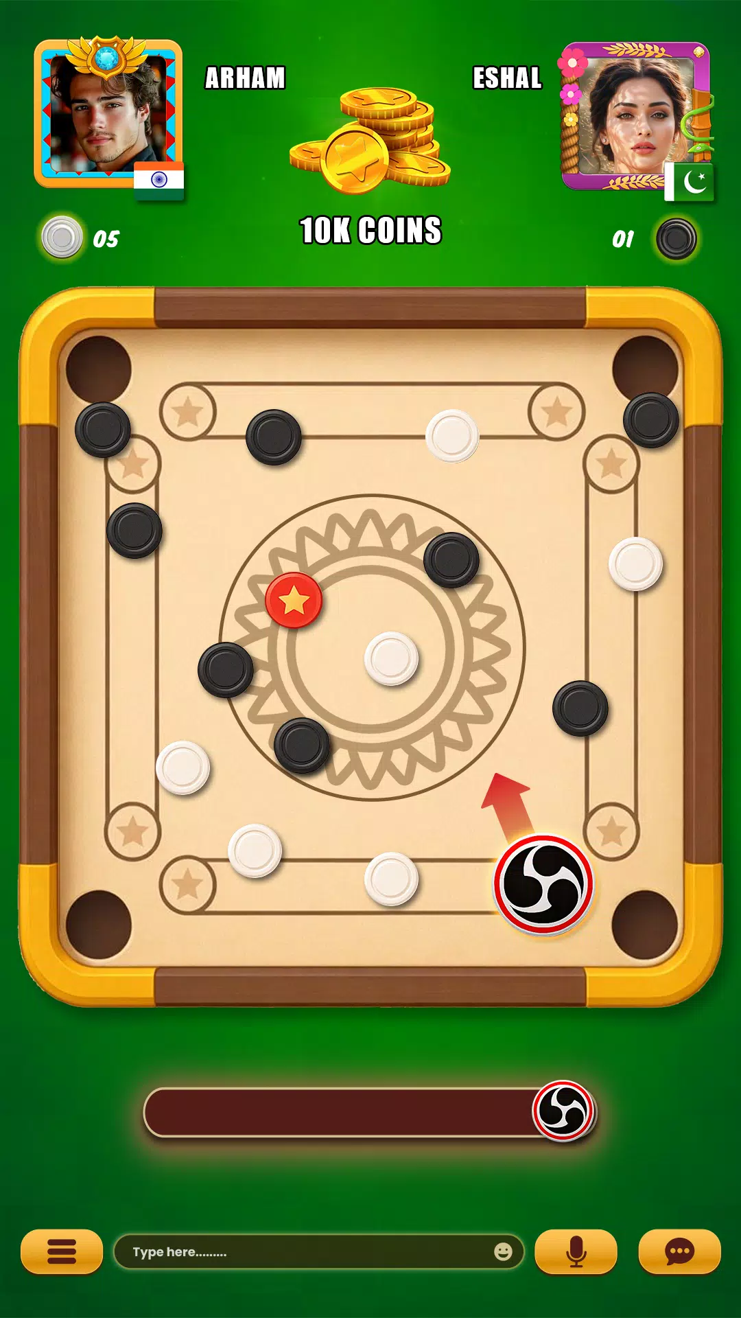 Carrom Online Multiplayer Game Screenshot3