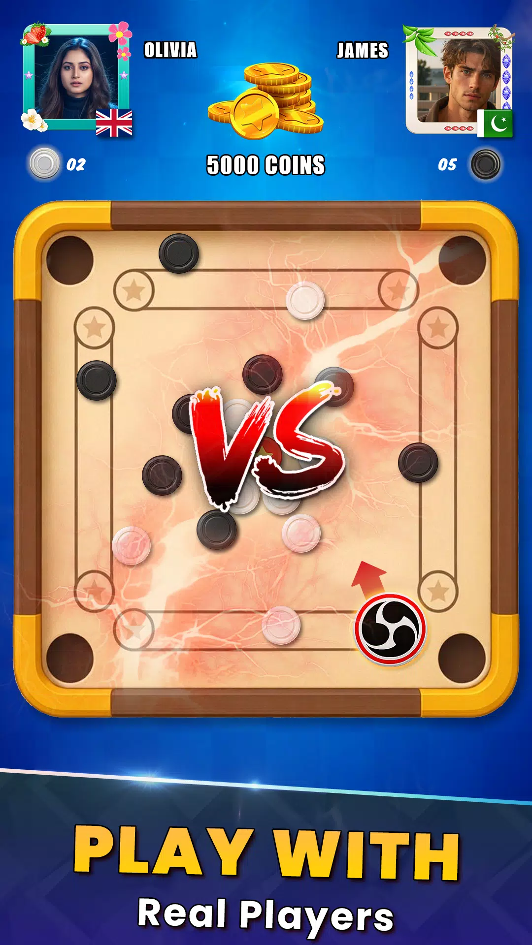 Carrom Online Multiplayer Game Screenshot2