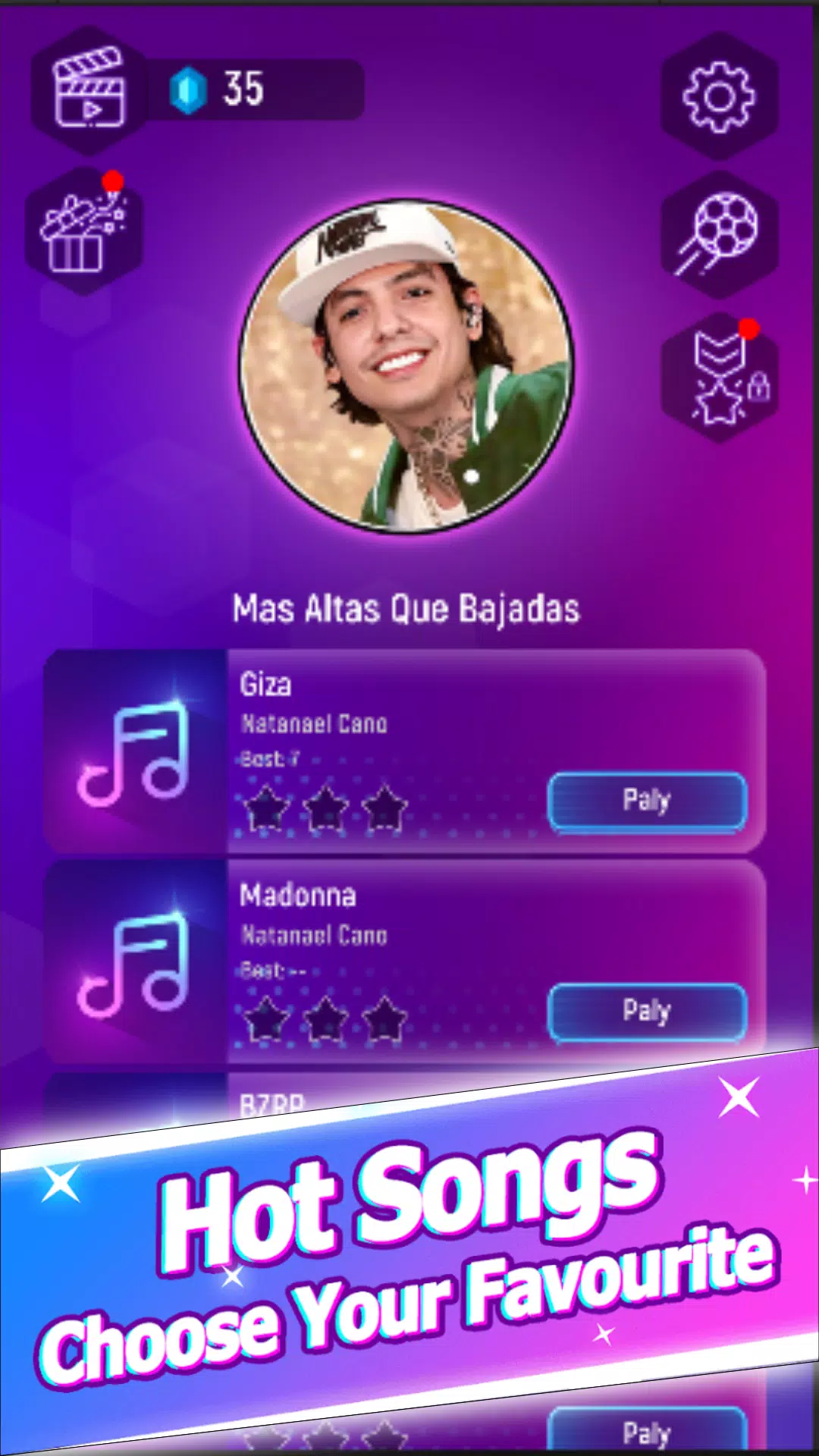 Natanael cano Tiles Music Hop Screenshot7