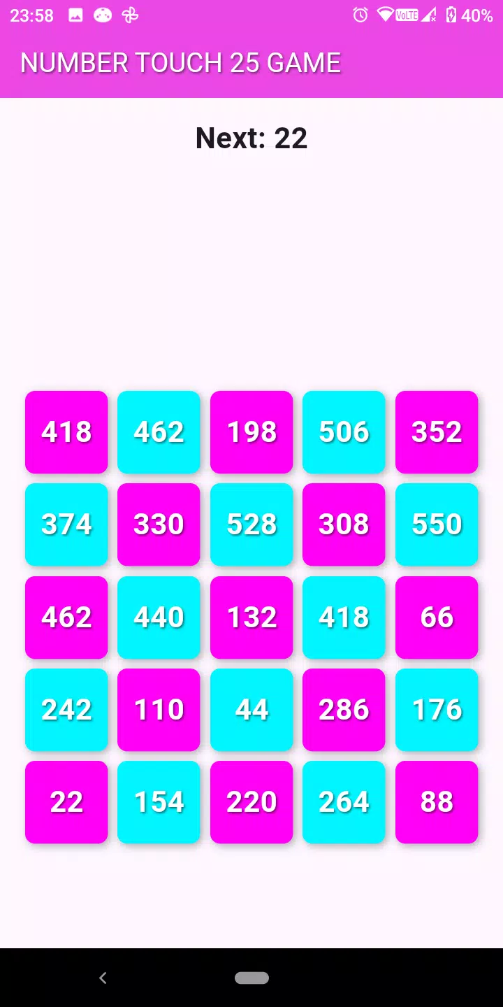 Number Tap 25 Game Screenshot2