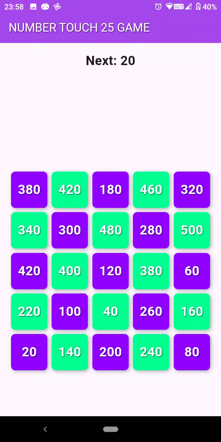 Number Tap 25 Game Screenshot4