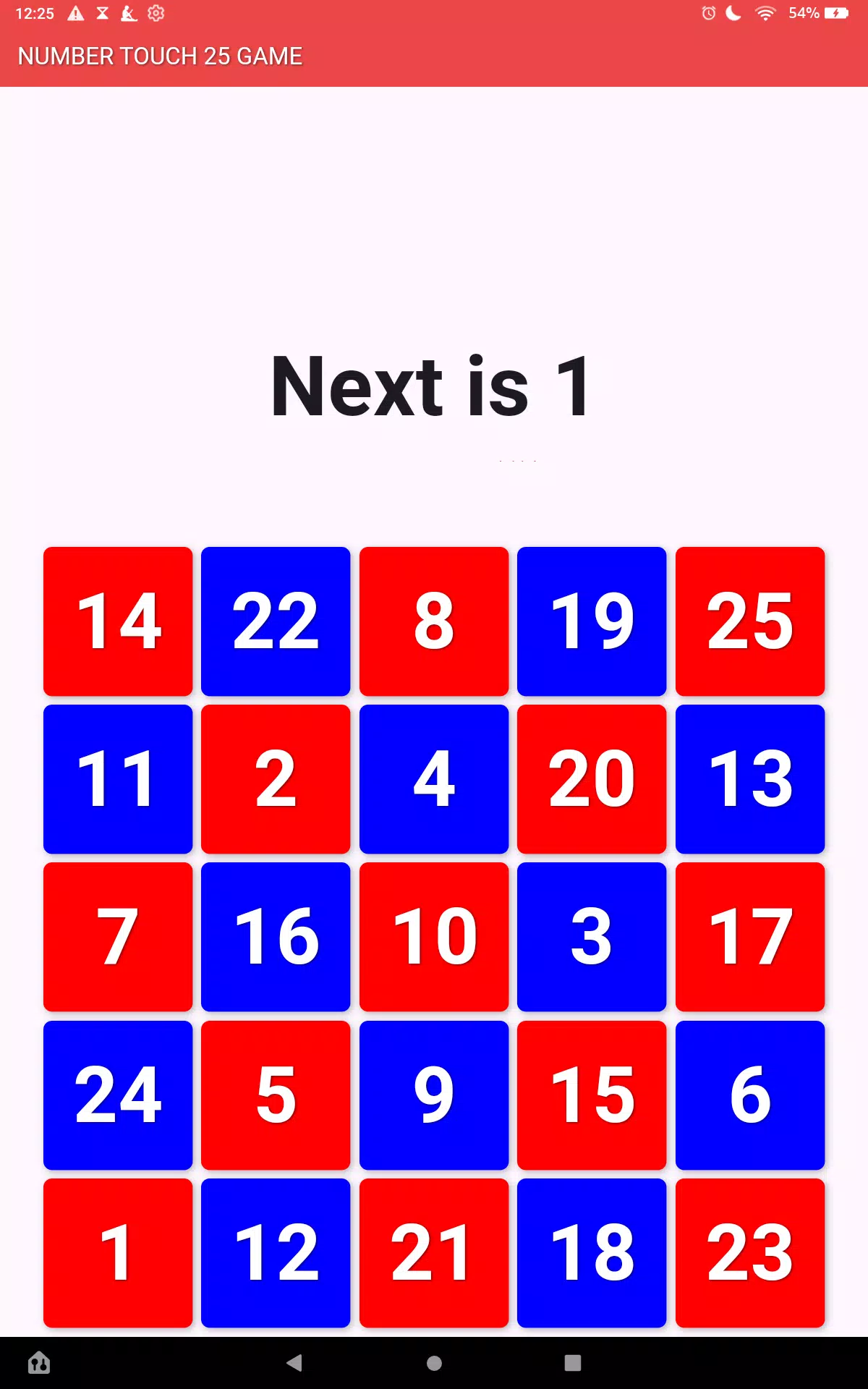 Number Tap 25 Game Screenshot6