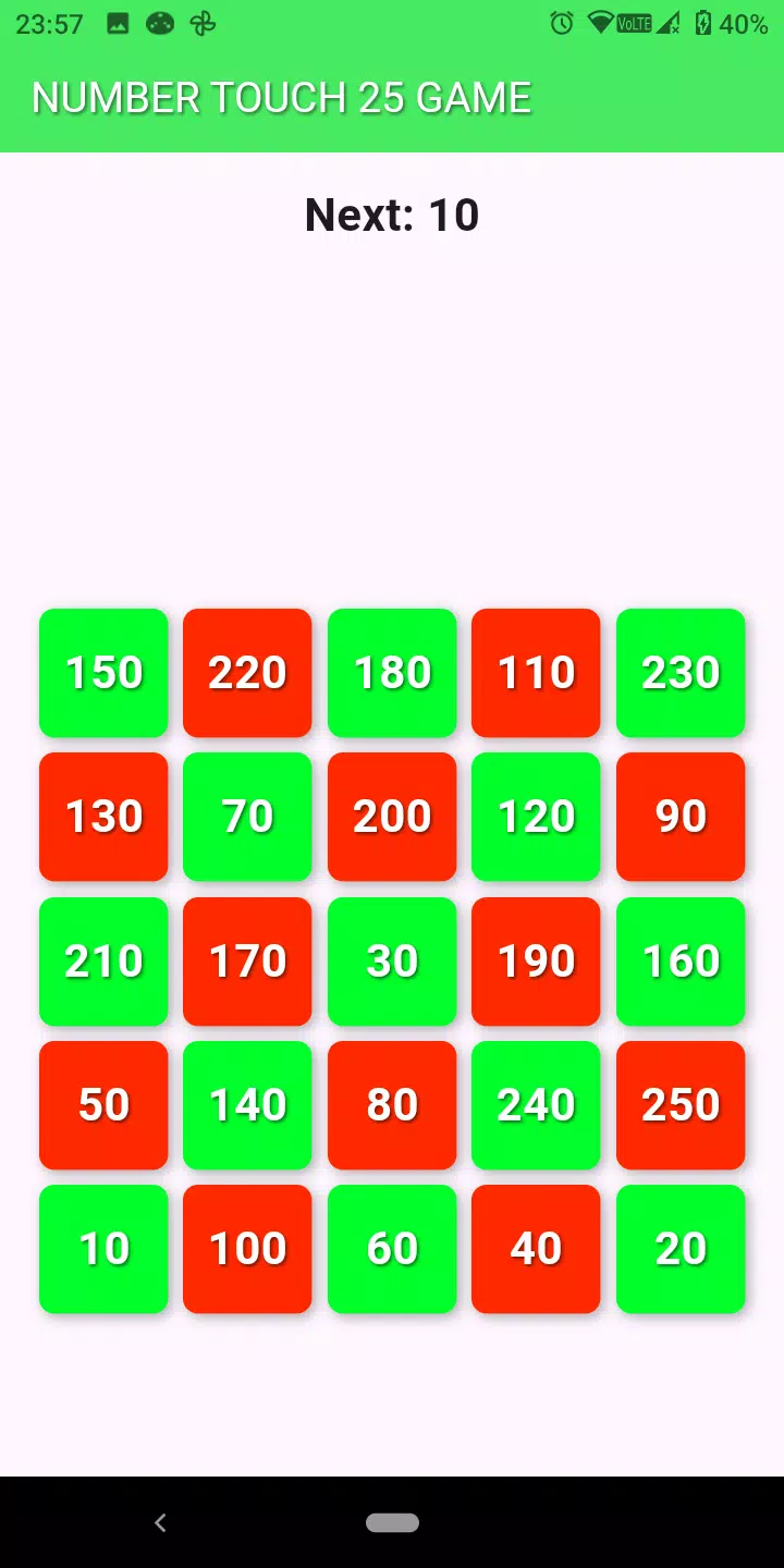 Number Tap 25 Game Screenshot5