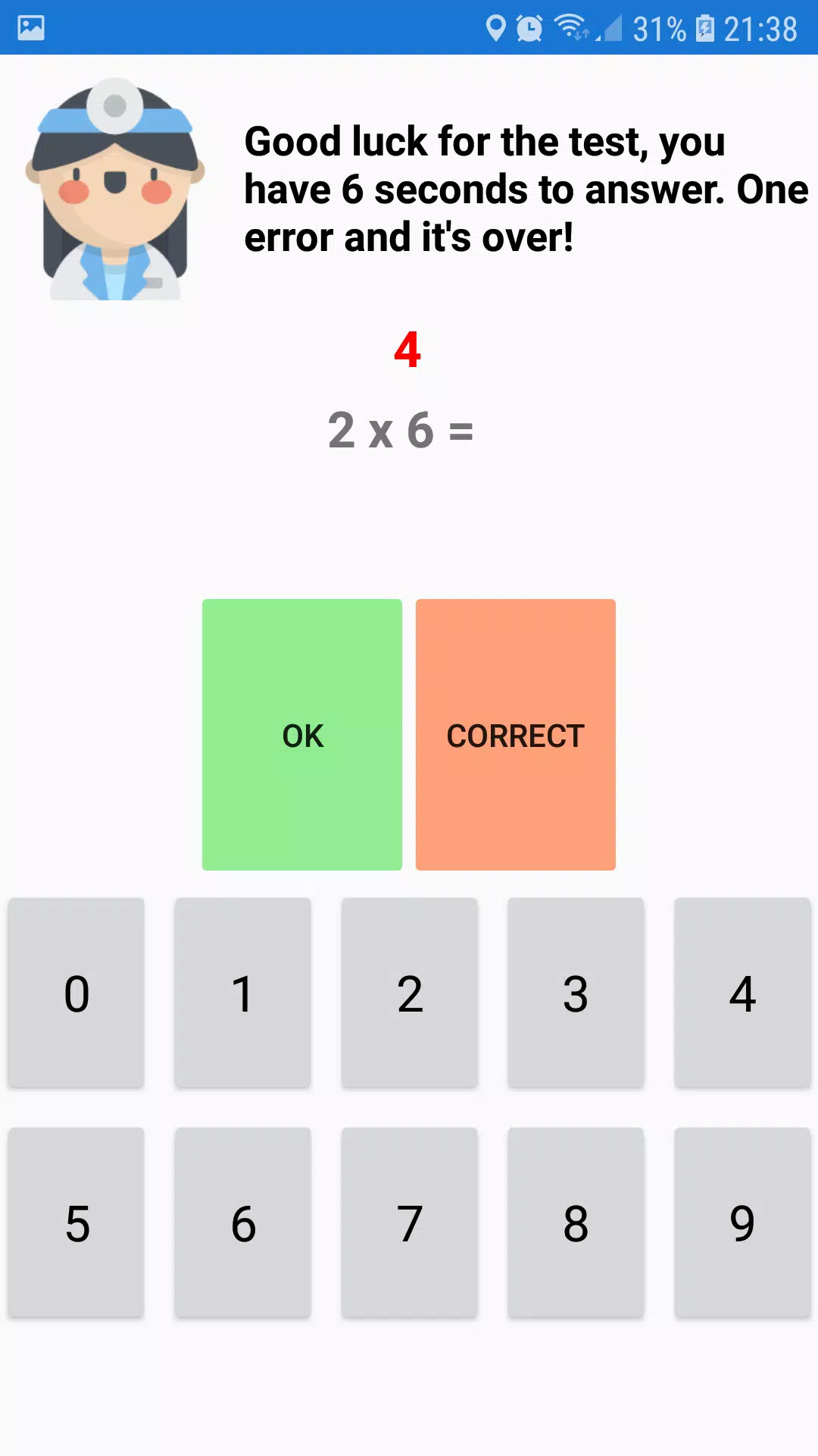 Multiplications for kids Screenshot3