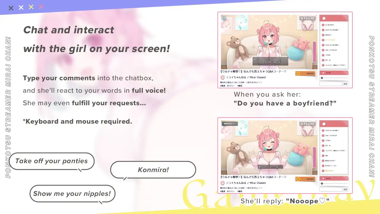 No-good Streamer Mirai-chan Screenshot1