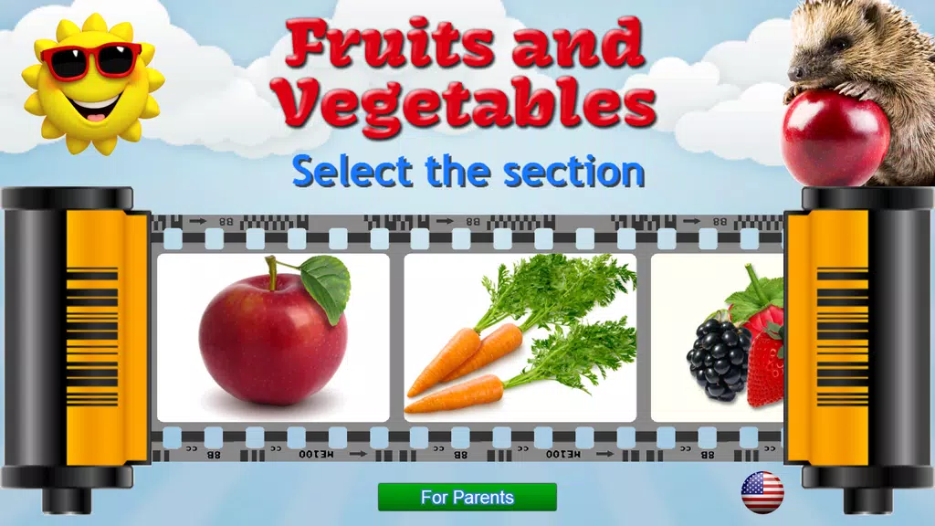 Fruits and Vegetables for Kids Screenshot1