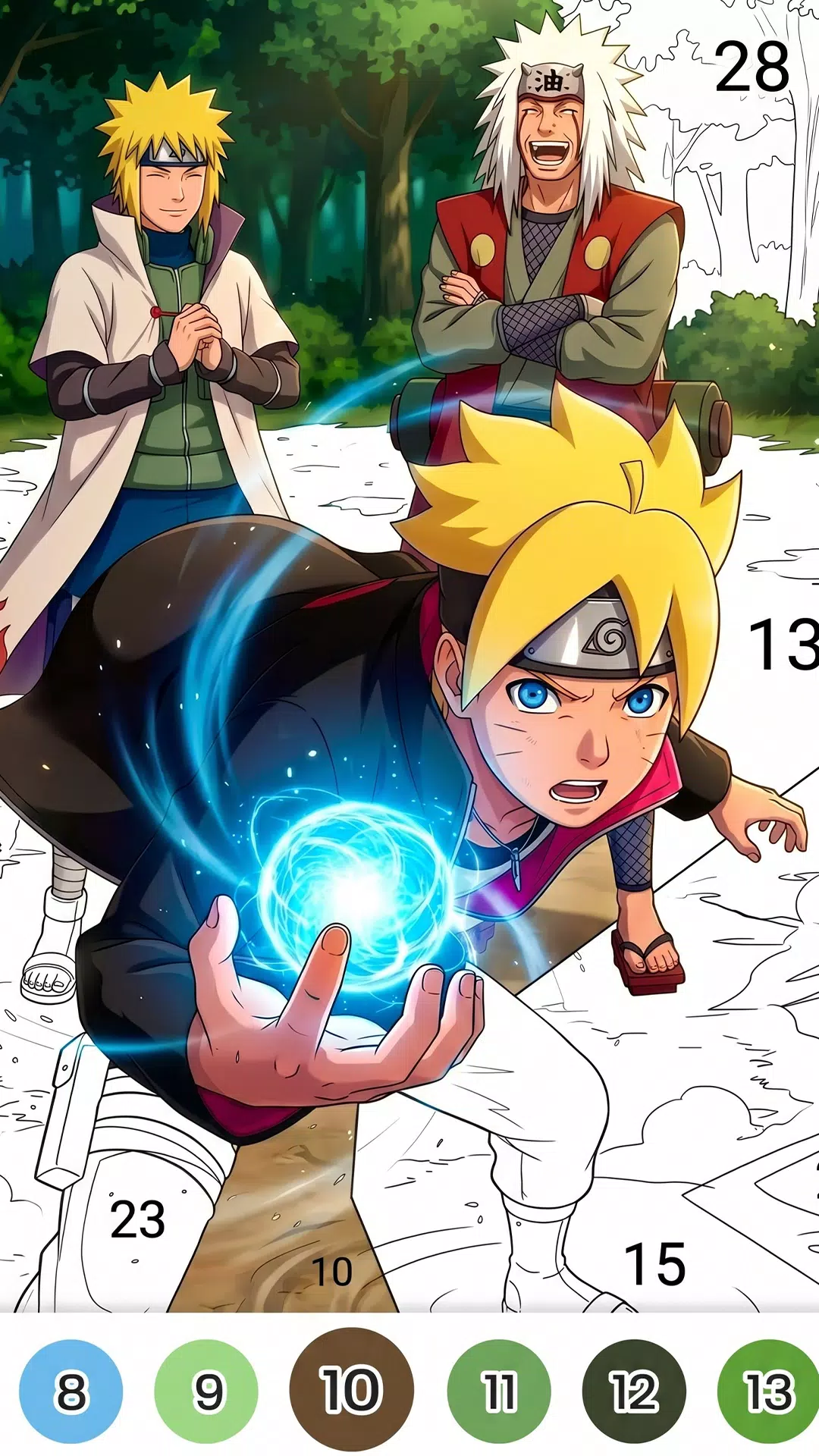 Color Fan Anime Coloring Book Screenshot3