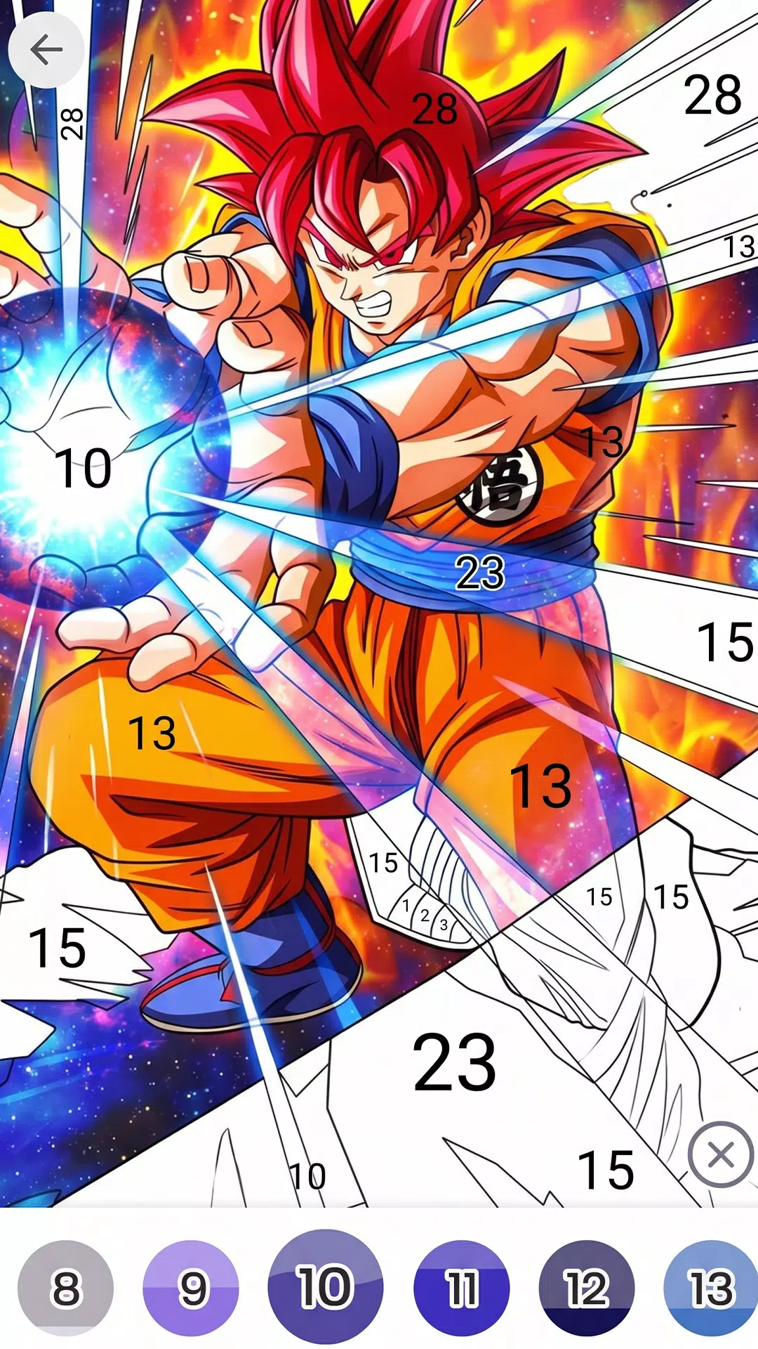 Color Fan Anime Coloring Book Screenshot1