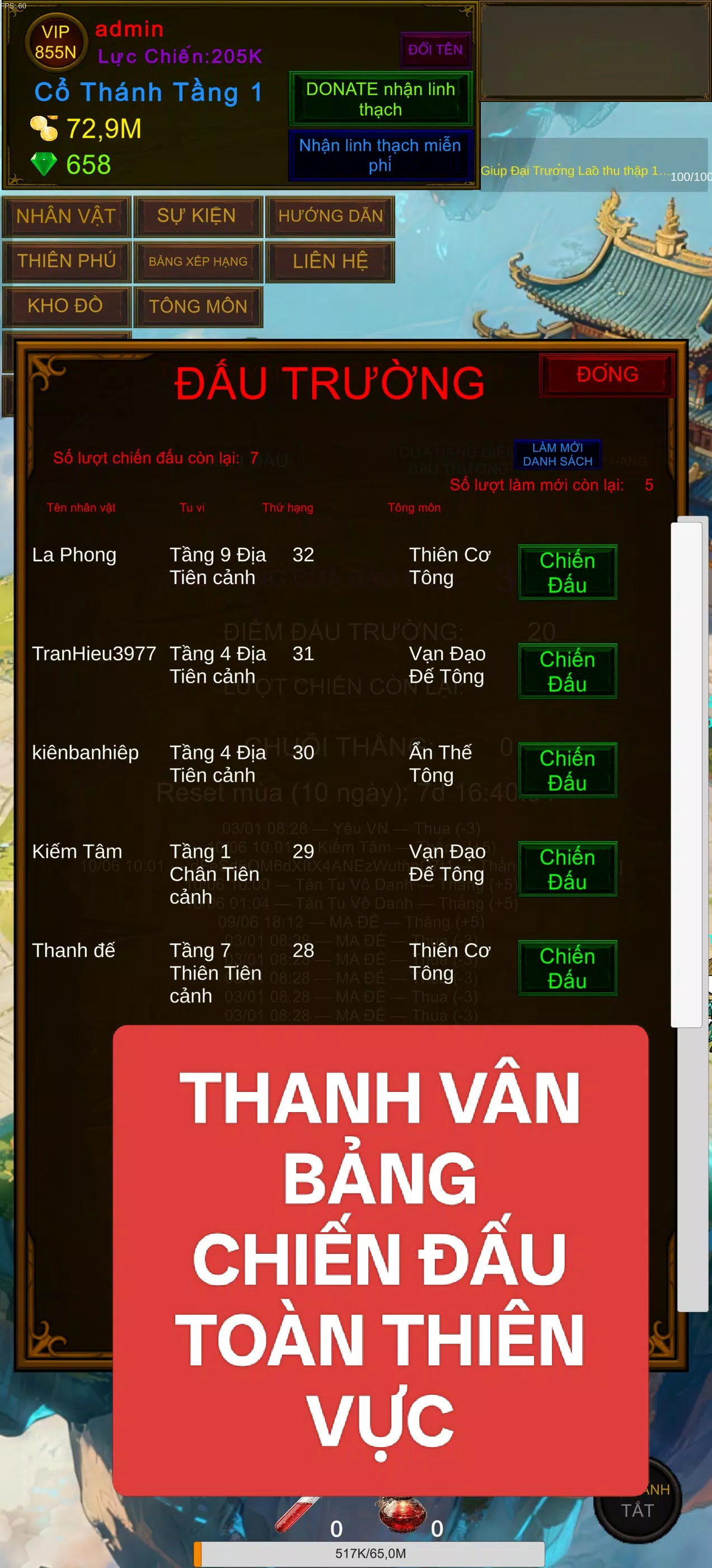 Xuyên Không Tu Tiên Screenshot3
