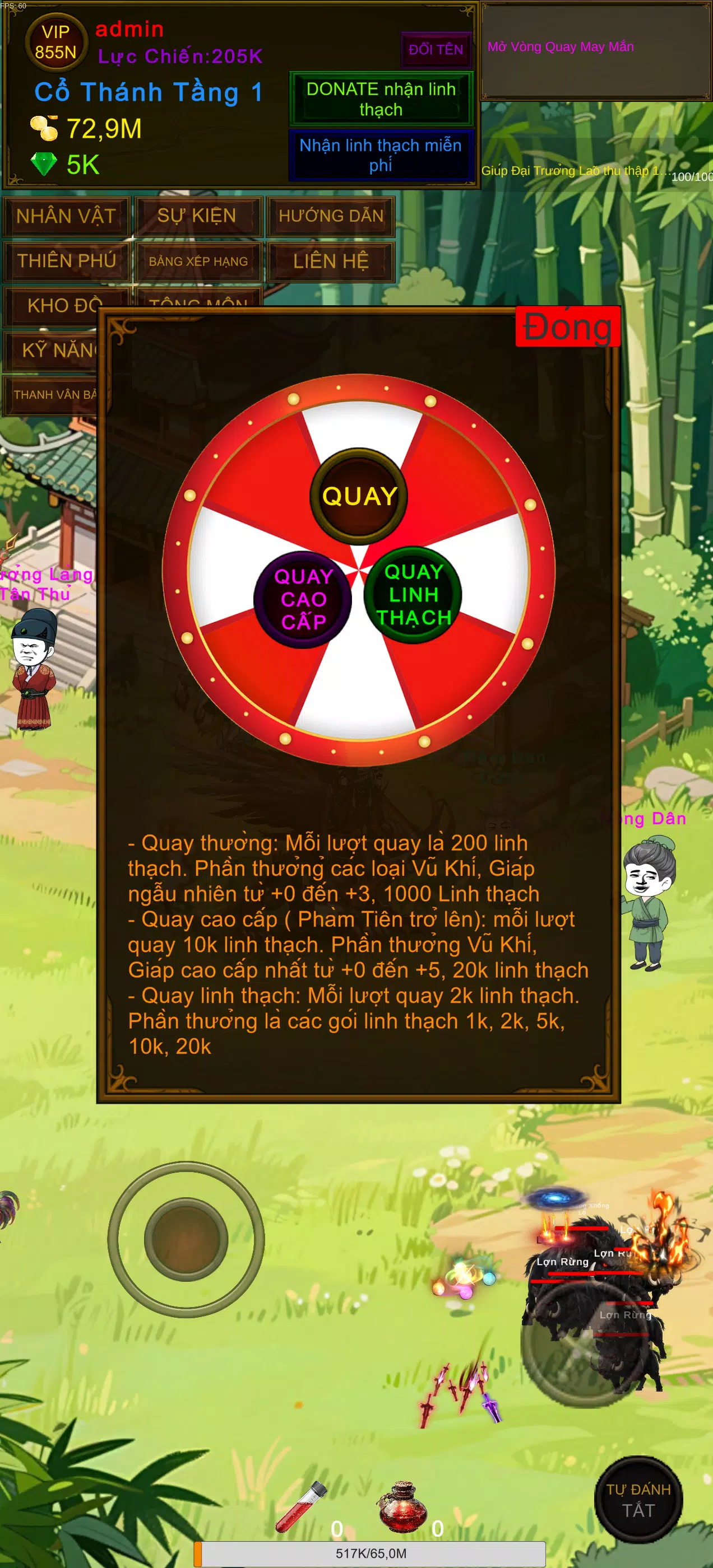 Xuyên Không Tu Tiên Screenshot4