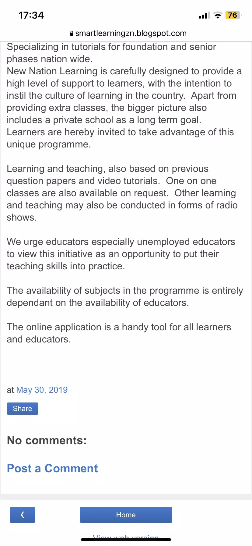 New Nation Learning Screenshot1