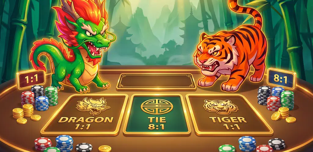 Dragon vs Tiger bets game Screenshot1
