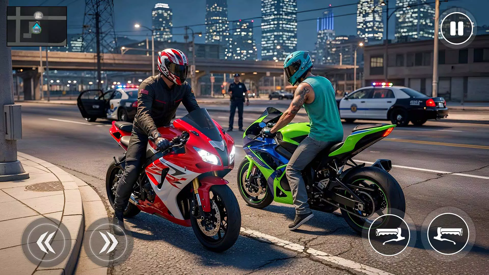 Open World Bike Drive Game 3D Screenshot1