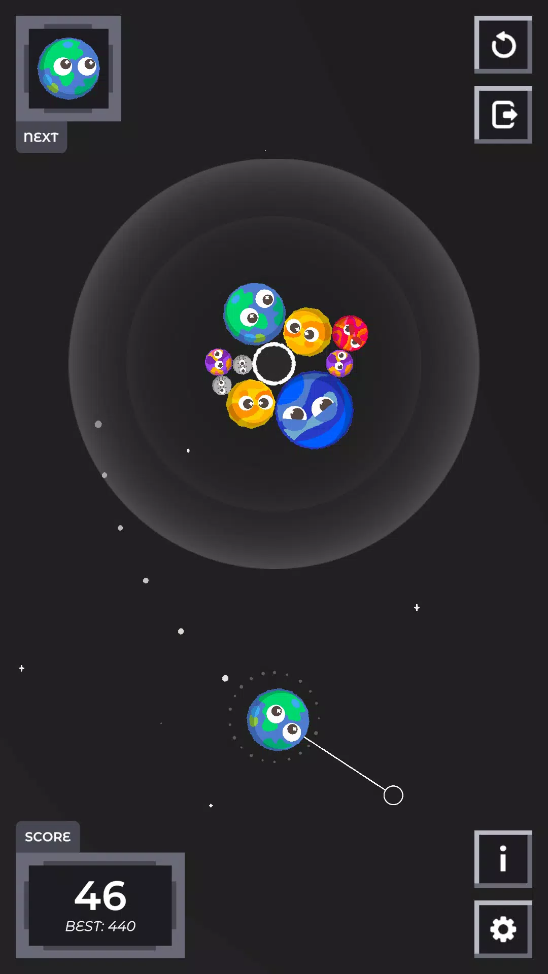 Sputnika Game (A Suika Parody) Screenshot2