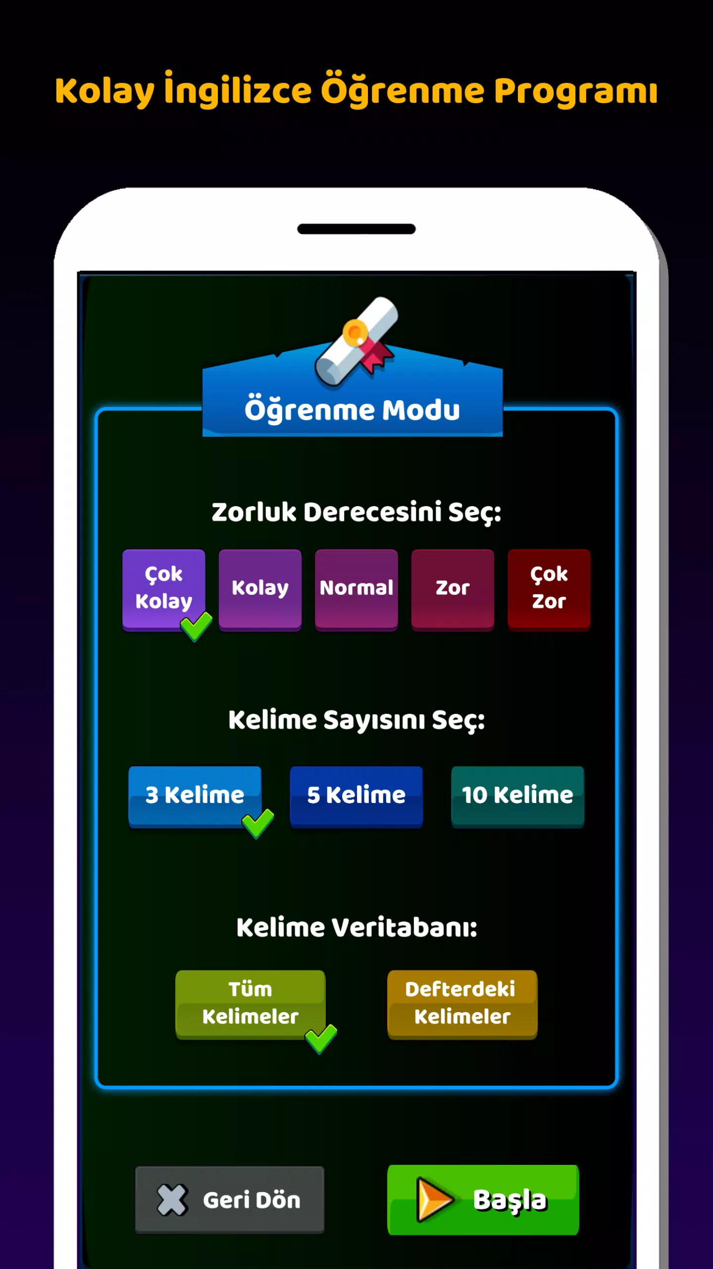İngilizce Kelime Öğrenme Oyunu Screenshot5