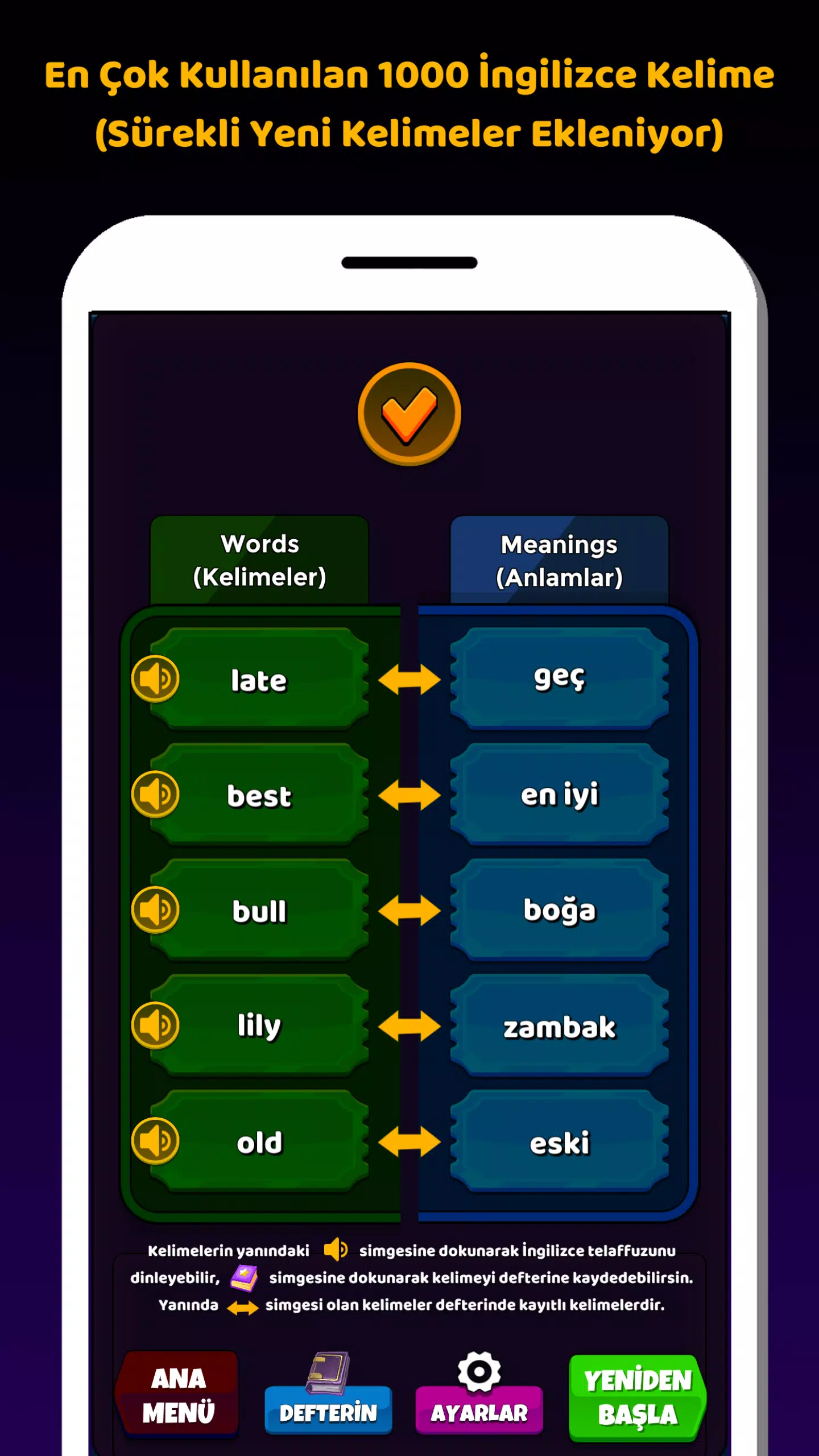 İngilizce Kelime Öğrenme Oyunu Screenshot8
