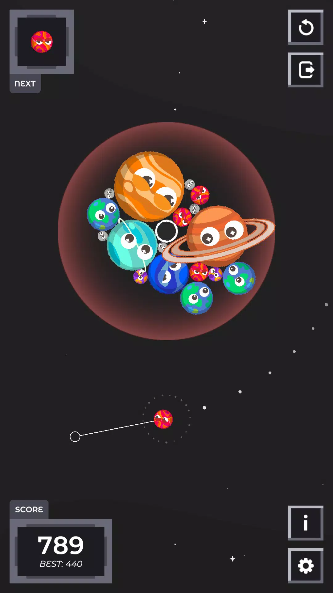 Sputnika Game (A Suika Parody) Screenshot4