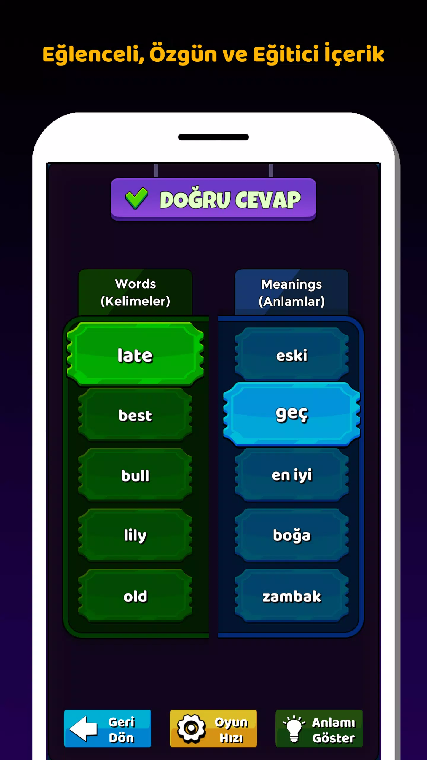 İngilizce Kelime Öğrenme Oyunu Screenshot2