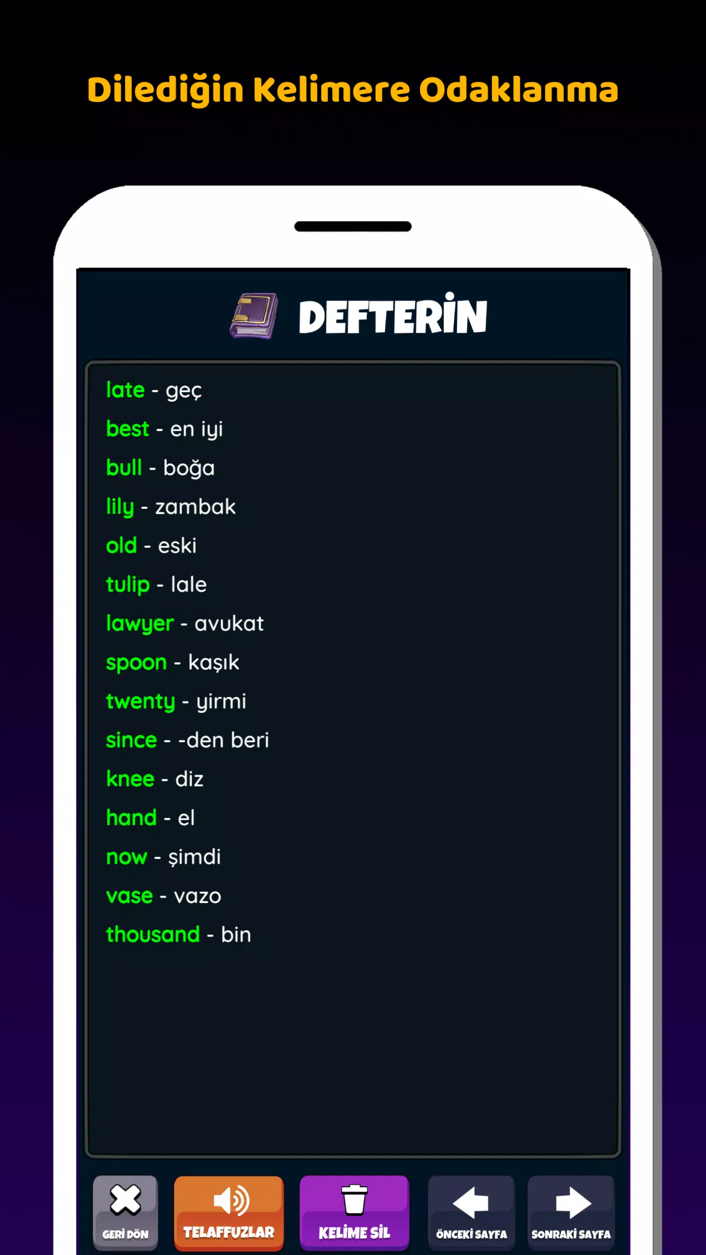 İngilizce Kelime Öğrenme Oyunu Screenshot7