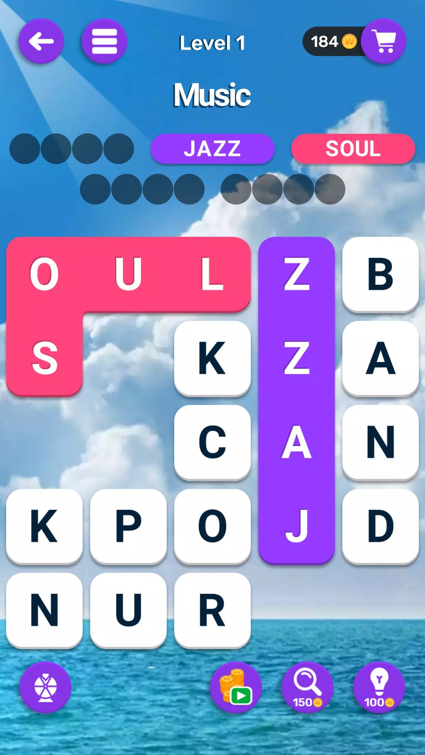 Word Search Blocks: Puzzle Screenshot1