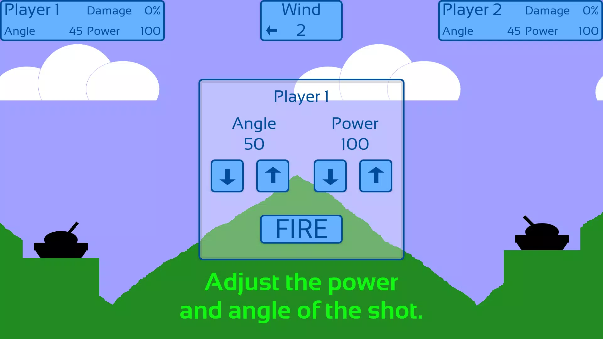 Artillery Duel Retro Screenshot1