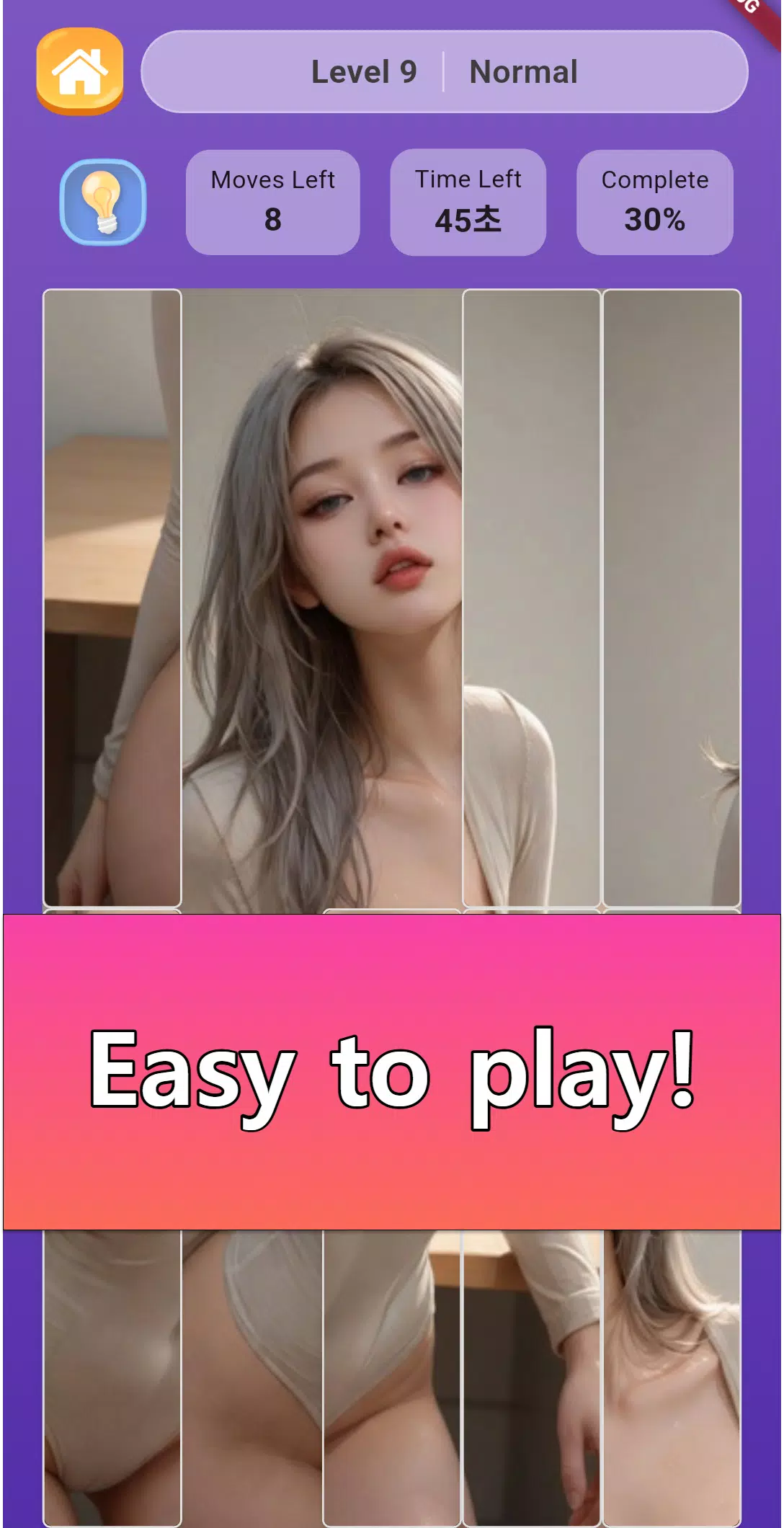 Sexy Photo Grid Puzzle Game Screenshot4