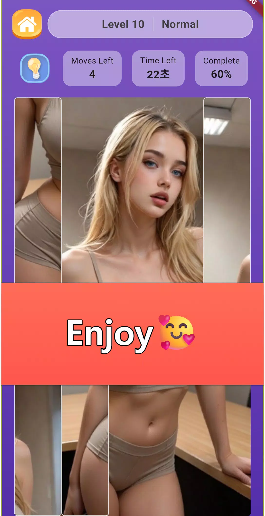 Sexy Photo Grid Puzzle Game Screenshot5