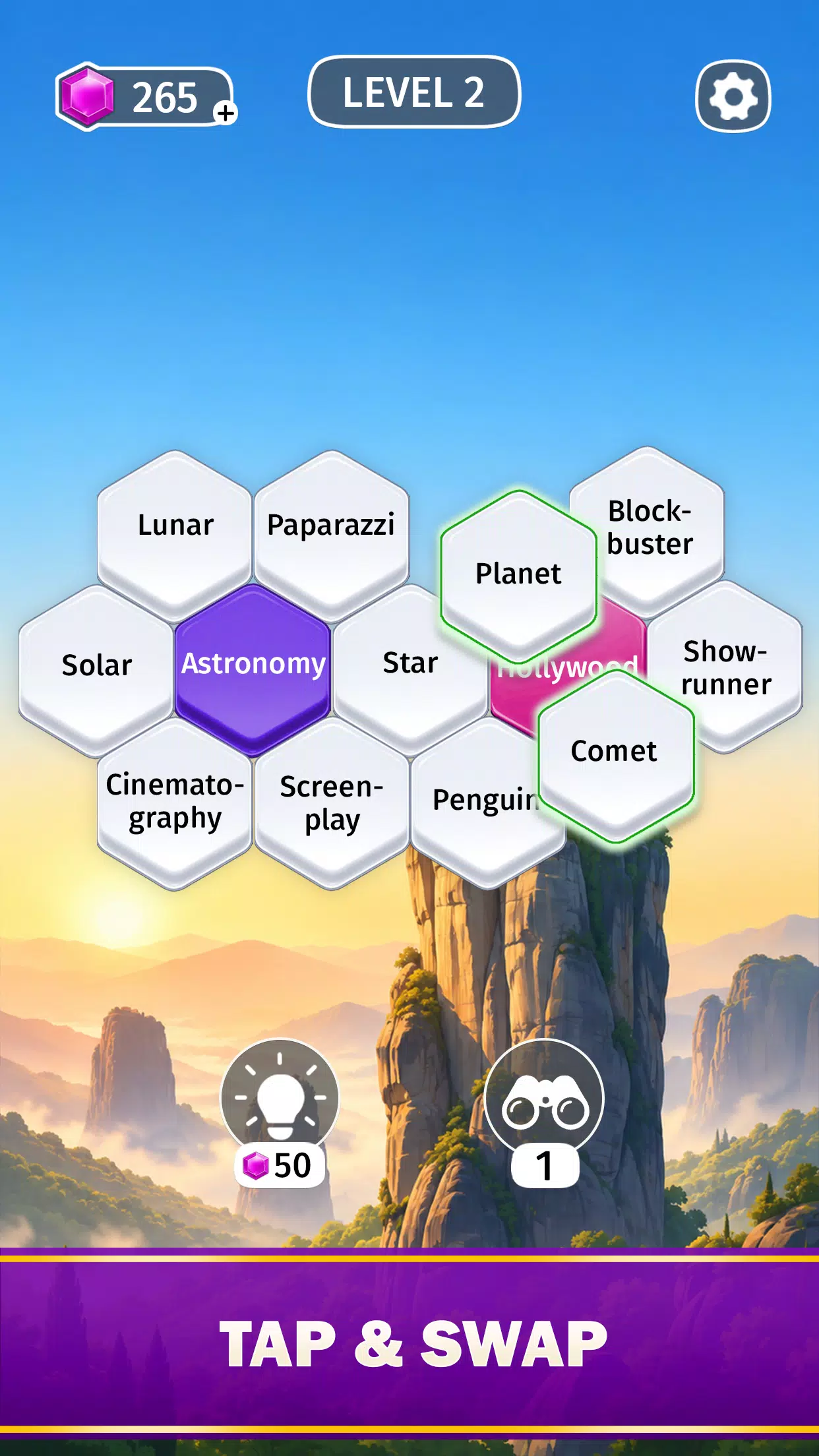 Hexa Word Connect Screenshot7