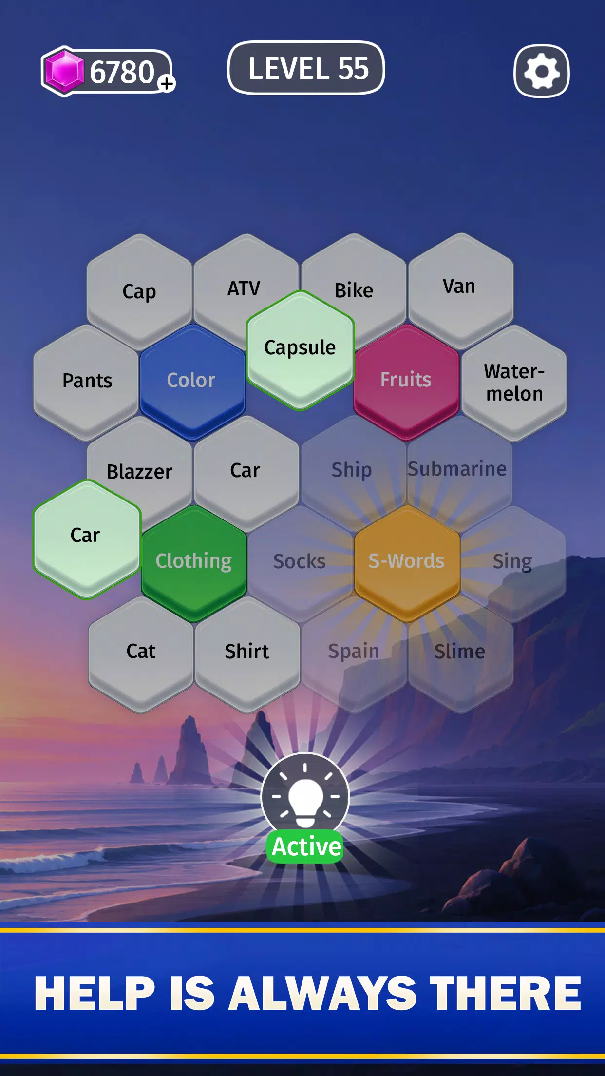 Hexa Word Connect Screenshot4