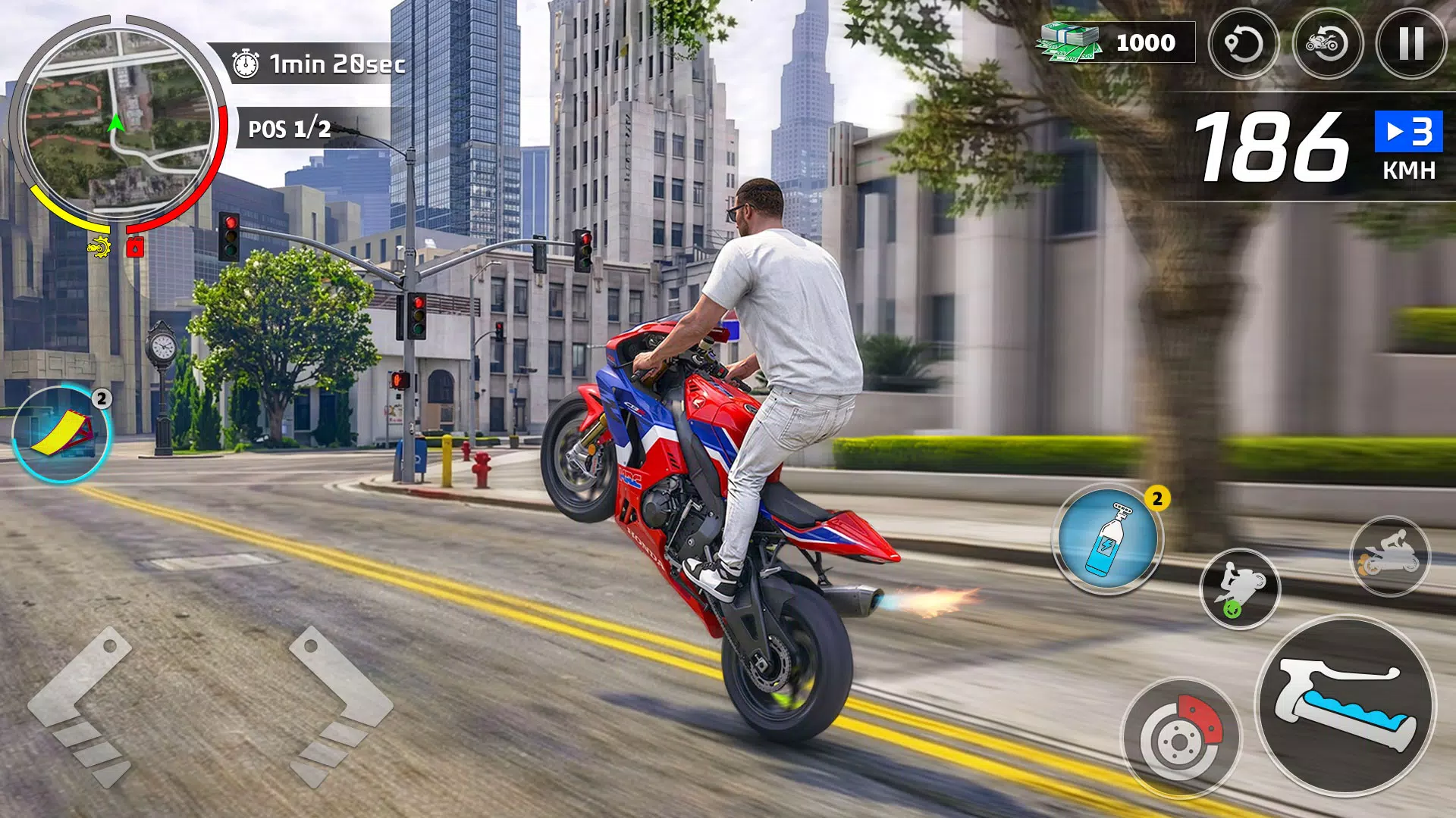 Moto Bike Racing Wheelie Games Screenshot6