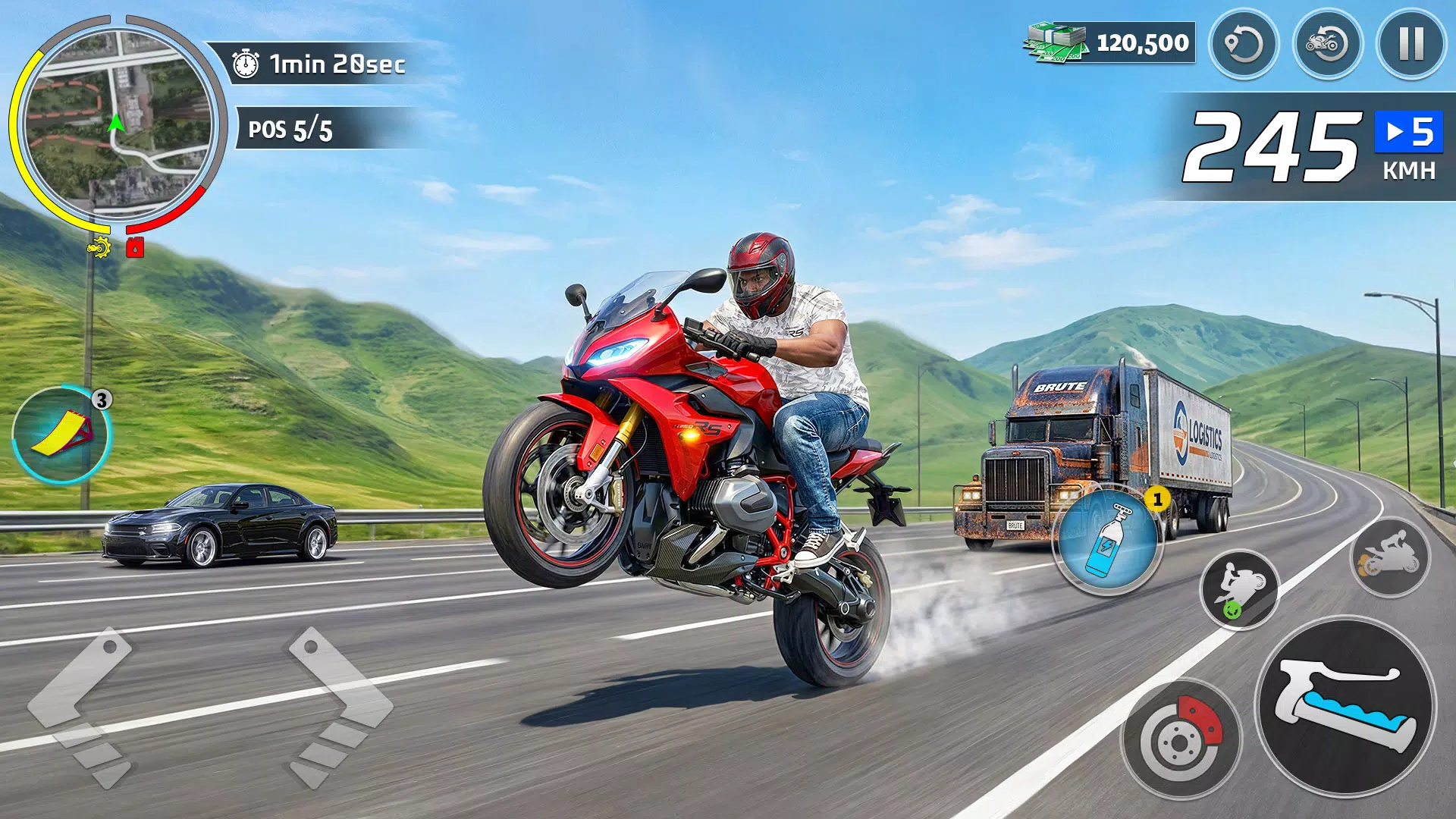Moto Bike Racing Wheelie Games Screenshot8