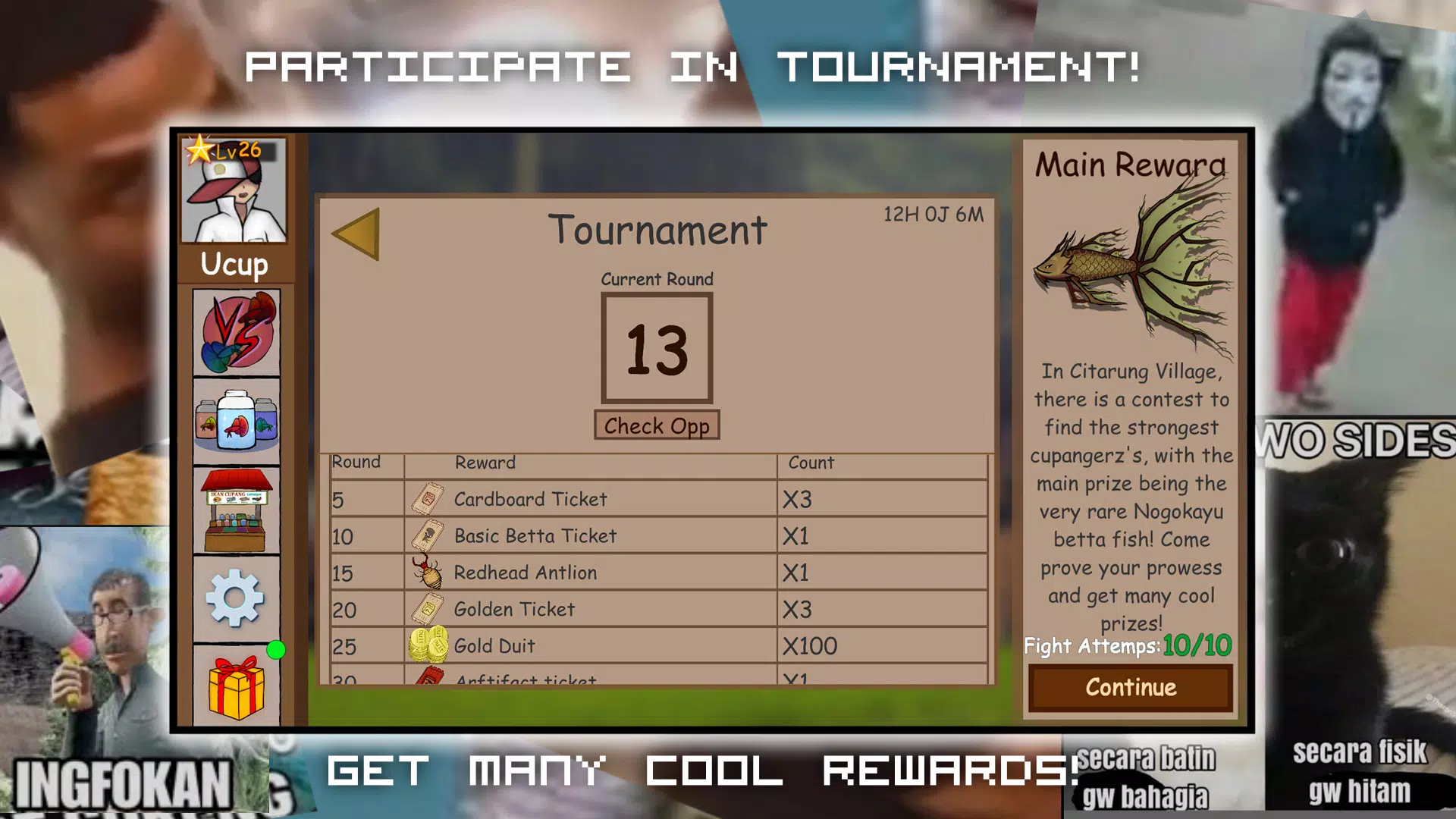 Cupangerz: Betta Battle! Screenshot5