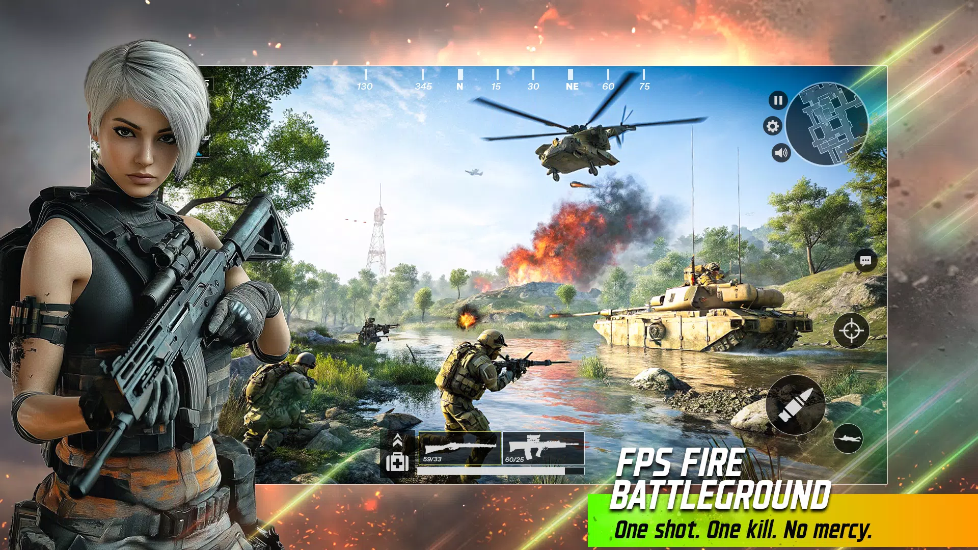 Fps Fire Battleground Offline Screenshot5