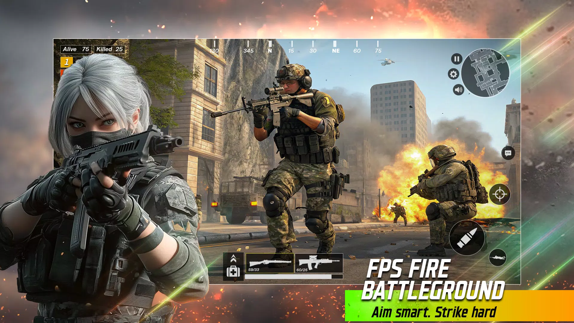 Fps Fire Battleground Offline Screenshot6
