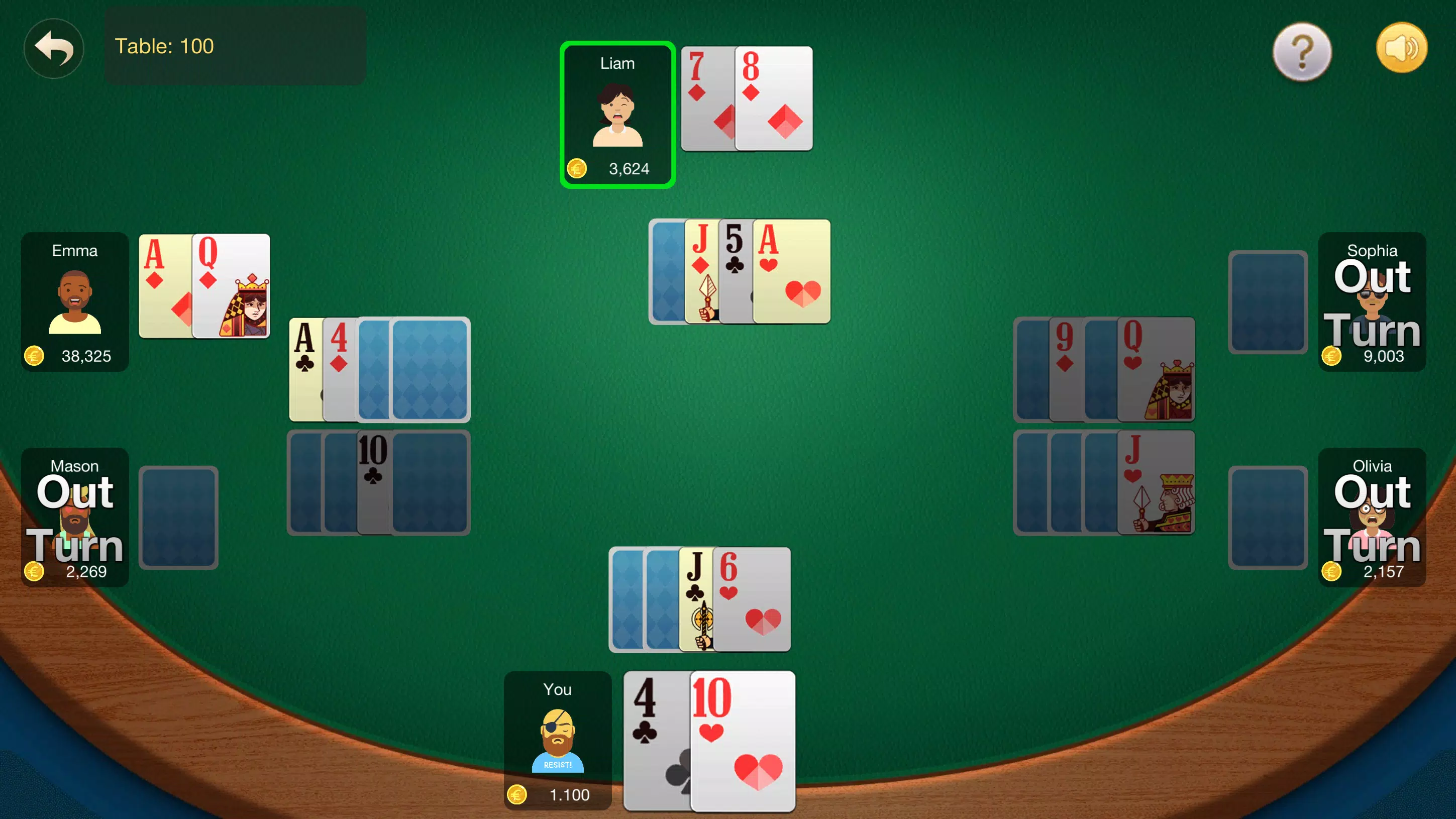 Tiến Lên Miền Nam: Phỏm, Tá Lả Screenshot6