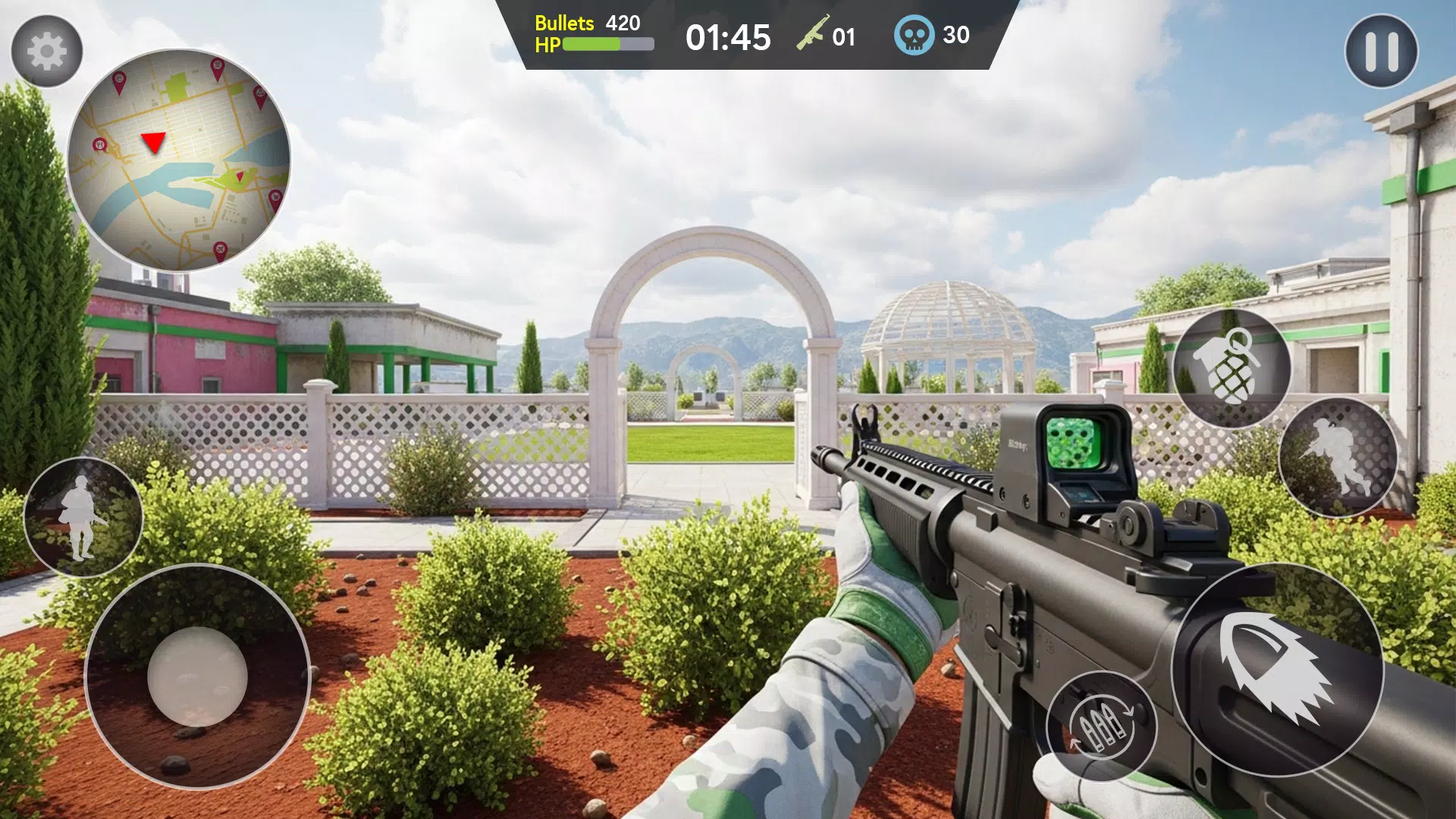 FPS Commando Strike Gun shoot Screenshot1