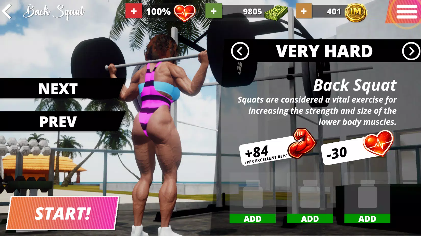 Iron Lady: Bodybuilding game Screenshot4