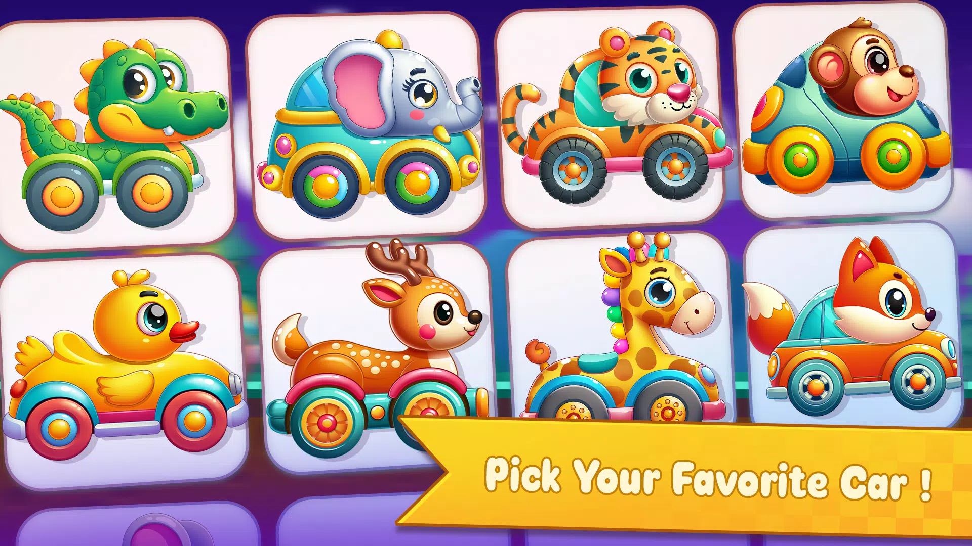 Cute Animal Car Racing Game Screenshot2