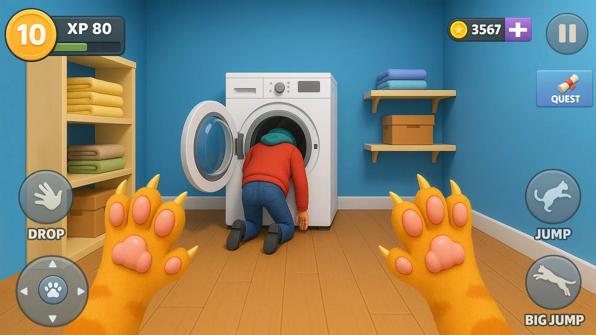 Kitty vs Granny House Chaos Screenshot3