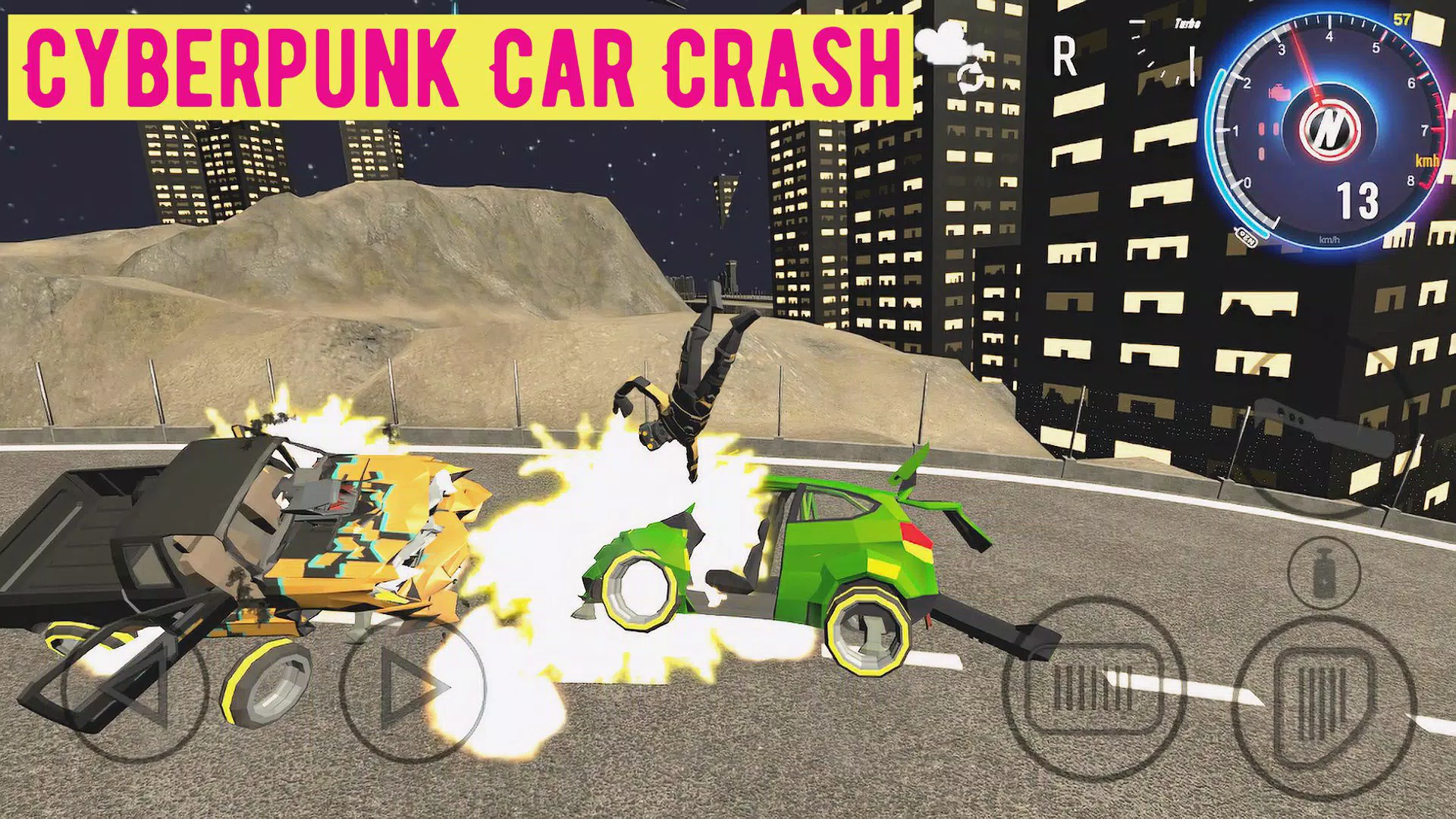 Cyberpunk Car Crash Screenshot1