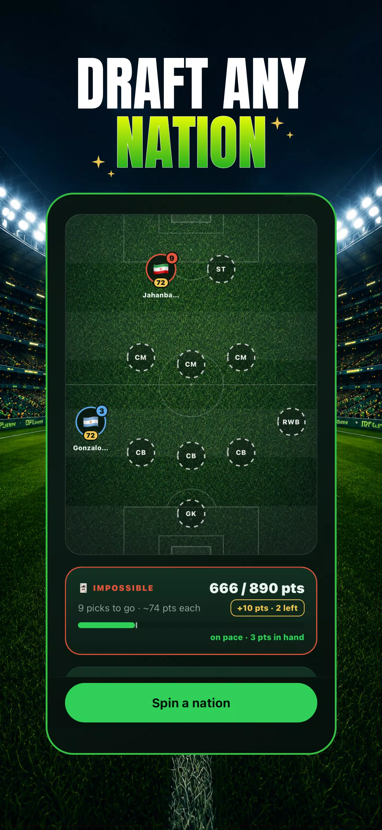 Football Draft: Squad Manager Screenshot3