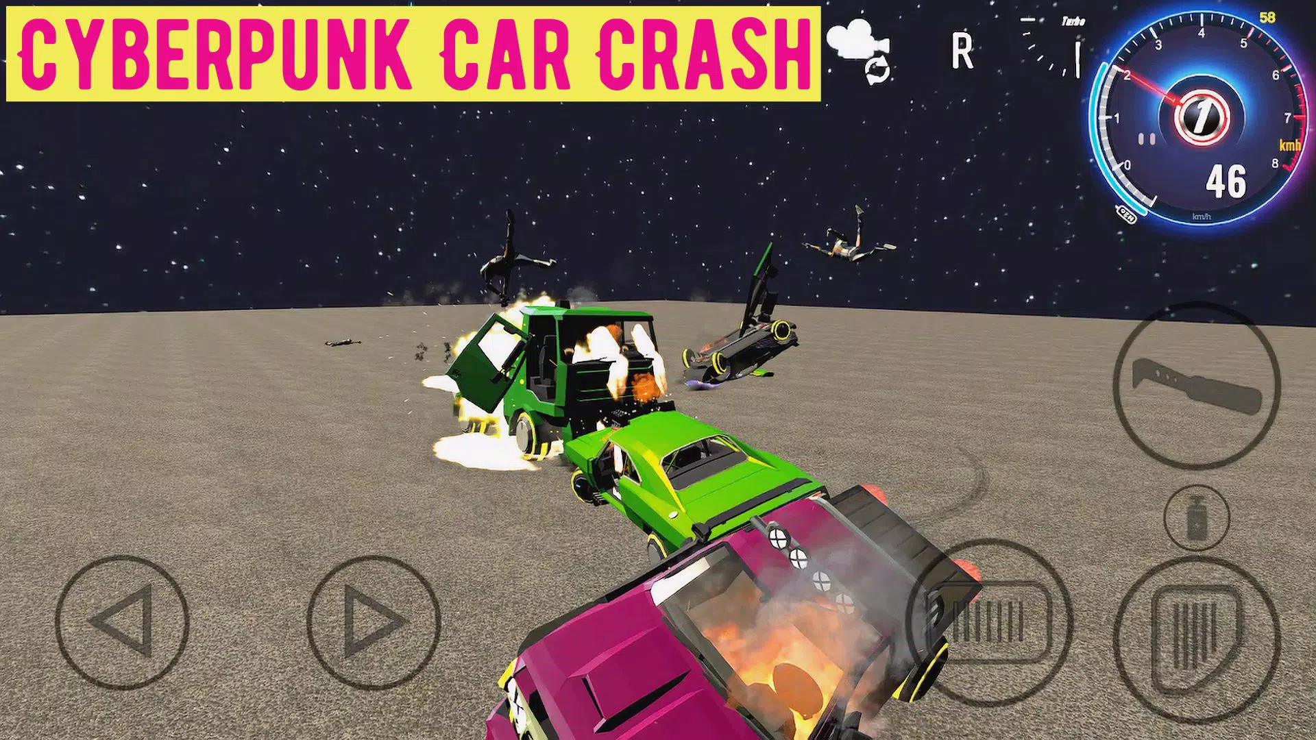 Cyberpunk Car Crash Screenshot5