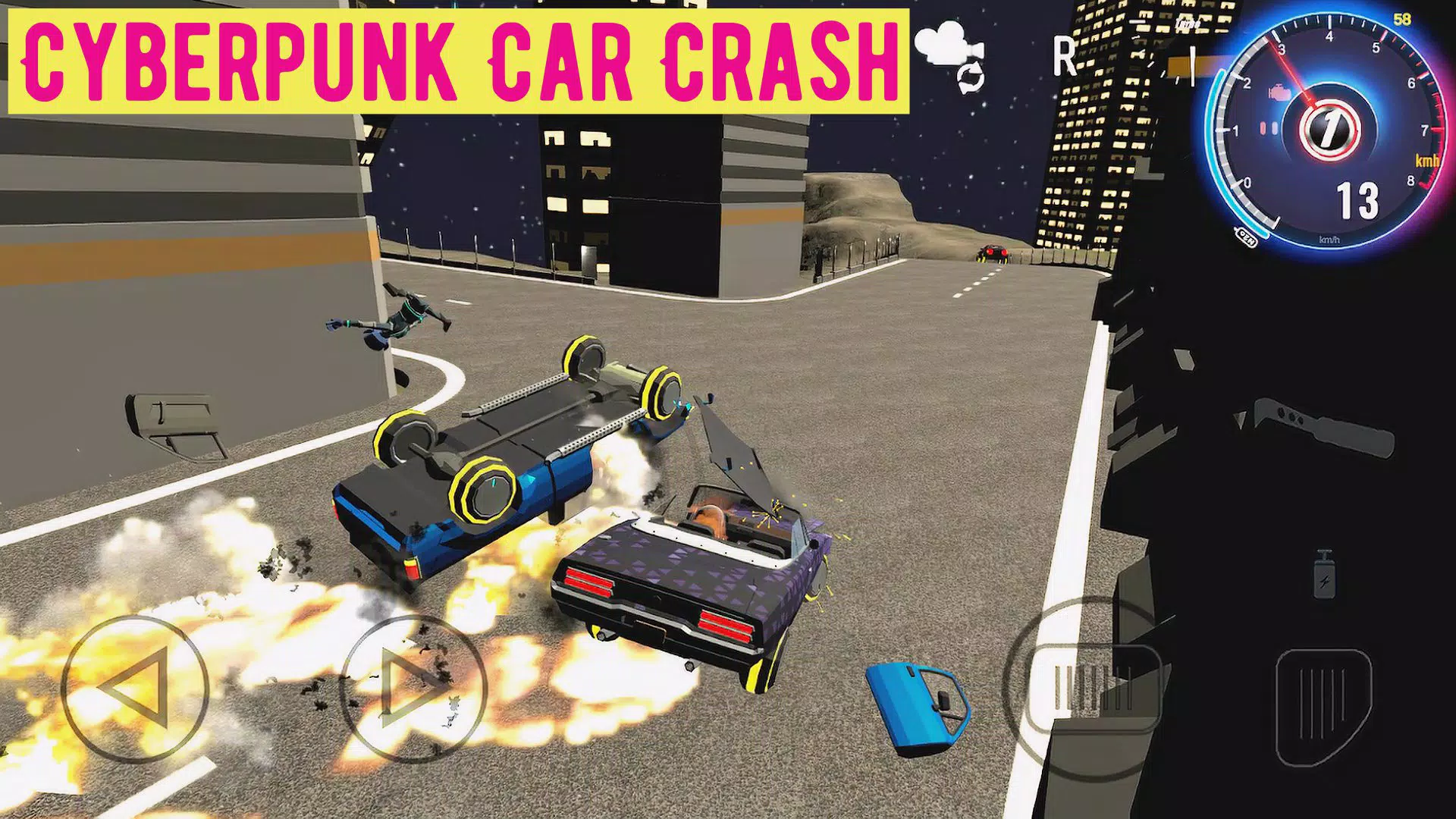 Cyberpunk Car Crash Screenshot3