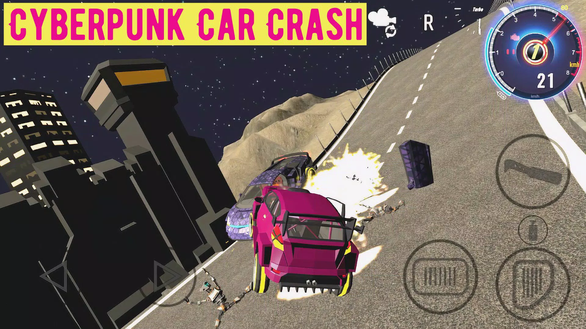 Cyberpunk Car Crash Screenshot7