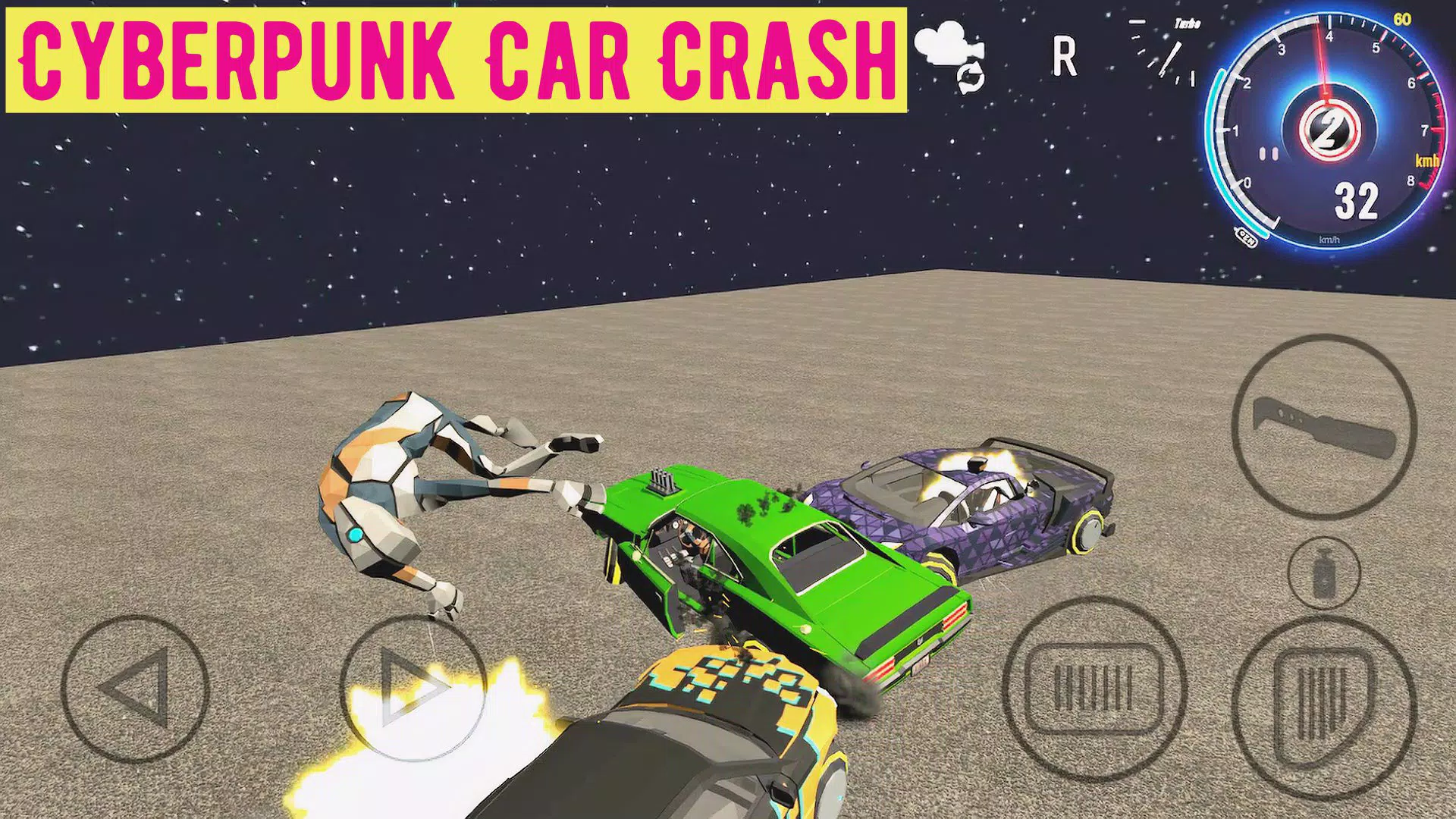 Cyberpunk Car Crash Screenshot8